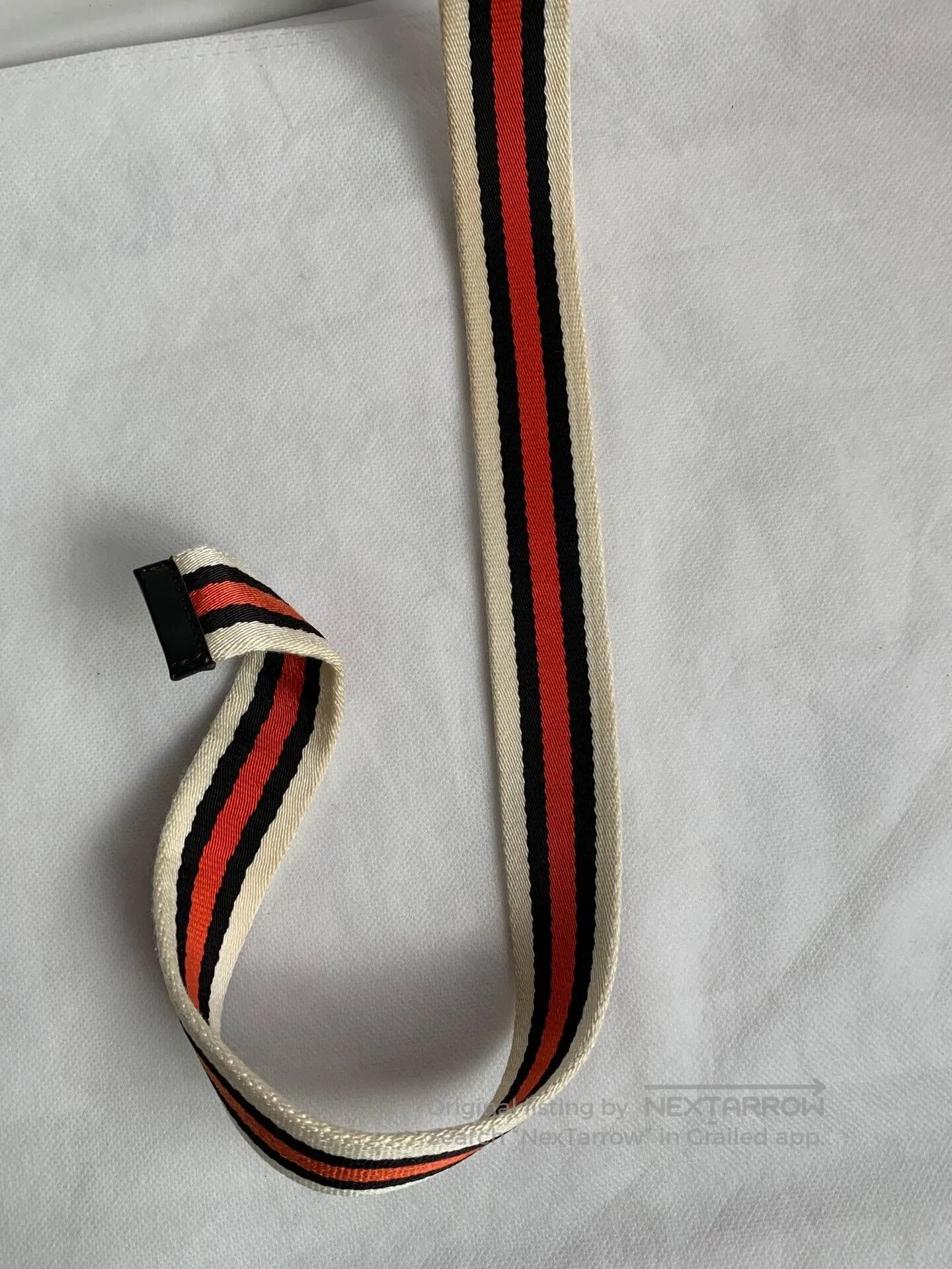 Gucci Gucci Red Black Stripe Belt. Size ONE SIZE - 6 Thumbnail
