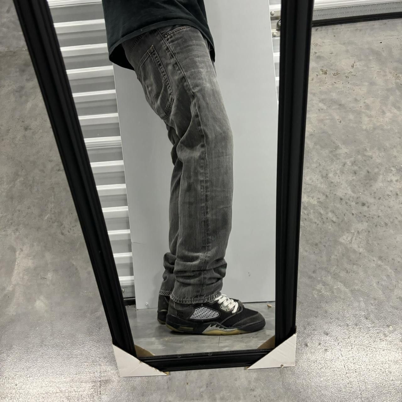 Japanese Brand × Vintage Crazy Vintage Y2K/2000s Grunge Faded Black Denim Jeans! Size US 30 / EU 46 - 2 Thumbnail