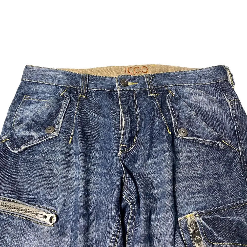 Japanese Brand lcco japanesebrand multizip pocket denim y2k lgb Size US 33 - 2 Thumbnail