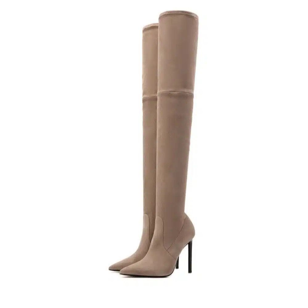 Tom Ford o1loc1c1124 W2282T Hi Heel Overknee Boots in Brown Size US 6 / IT 36 - 3 Thumbnail