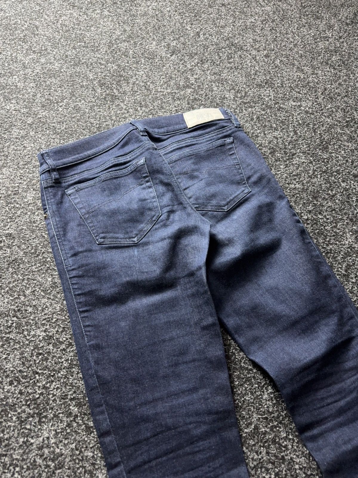 Diesel Luxury Diesel Grupee Ankle Skinny Jeans Dark Blue Stretch Size 27" / US 4 / IT 40 - 14 Thumbnail