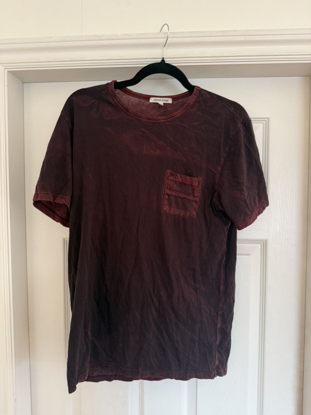 COTTONCITIZEN Burgundy Pocket Tee Size US M / EU 48-50 / 2 - 1 Thumbnail