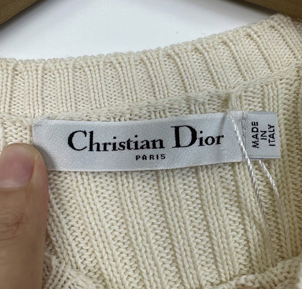 Dior Dior/Lucky Star Logo Striped Knit Short Sleeve K12 Size XS / US 0-2 / IT 36-38 - 4 Thumbnail