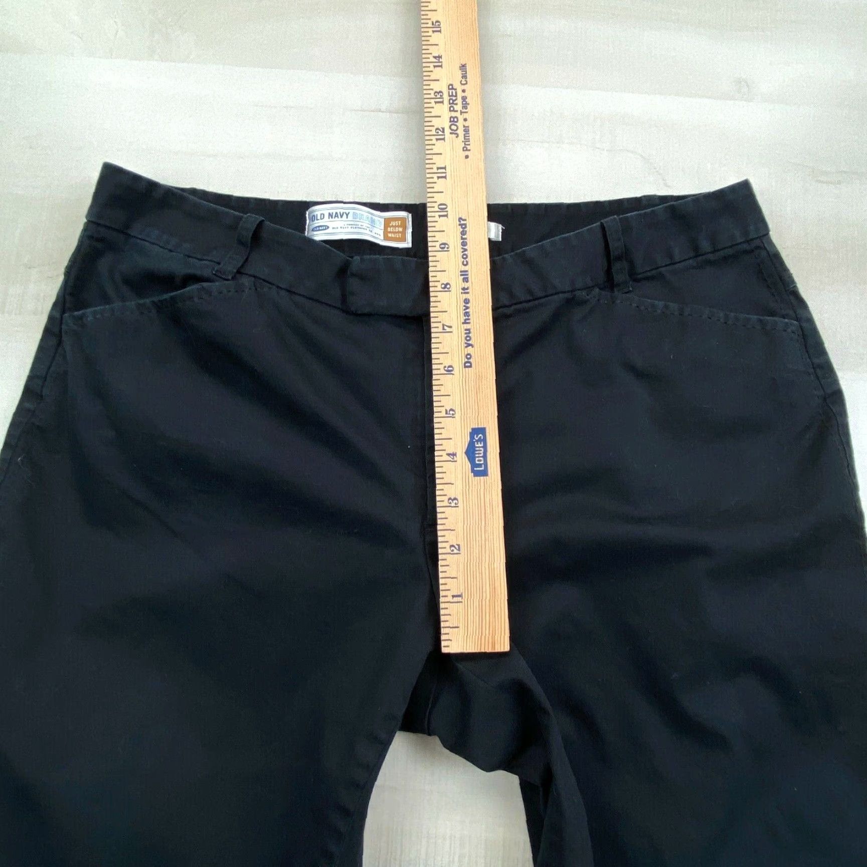 Old Navy Old Navy Womens Cropped Capri Pants Navy Blue 12 Regular Straight Leg Stretch Size 34" / US 12 / IT 48 - 6 Thumbnail