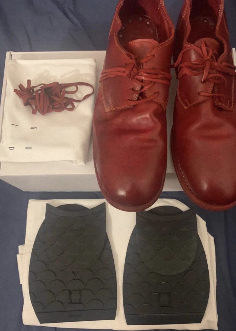 Guidi Guidi size uk8.5 992 soft horse leather derby-2506 Size US 9 / EU 42 - 3 Thumbnail