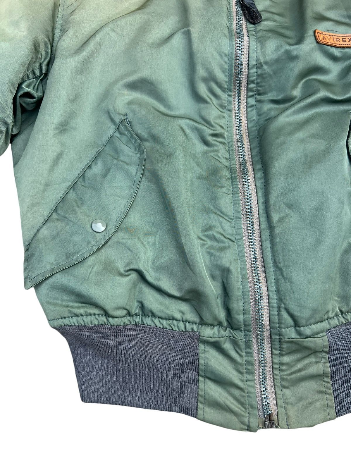 Avirex Vintage Avirex Sun Faded Olive Green MA-1 USAF Flight Jacket Size US S / EU 44-46 / 1 - 8 Thumbnail