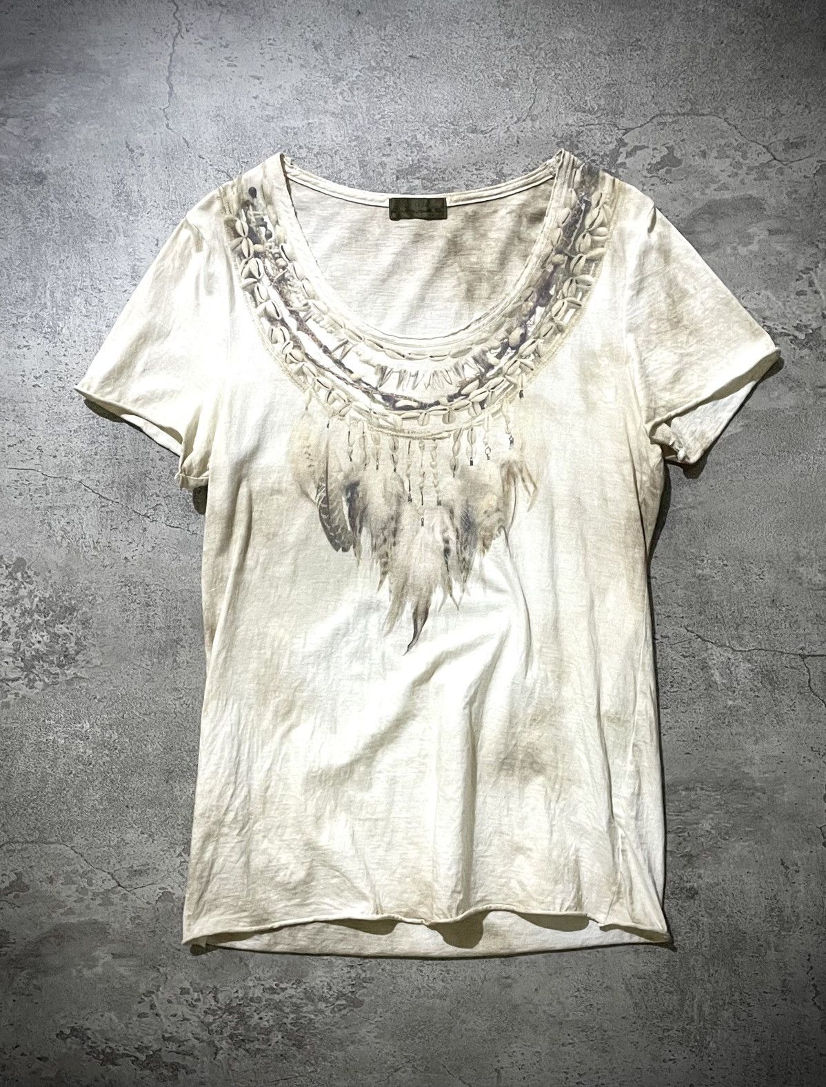 トップス GOA feather necklace t-shirt GOA Goa feather necklace collar tee | Grailed