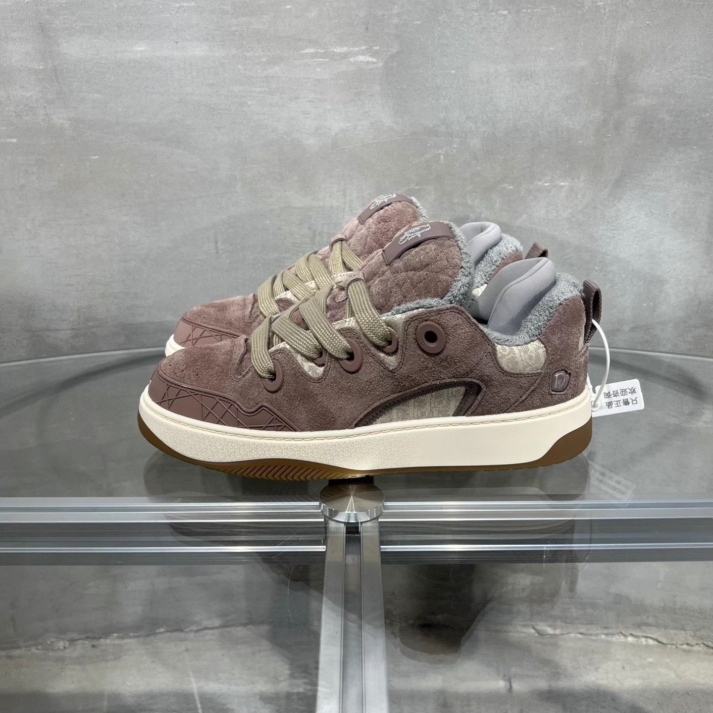 Dior Dior x Erl B9S Purple Gray Suede Sneakers Size 41 Size US 8 / EU 41 - 3 Thumbnail