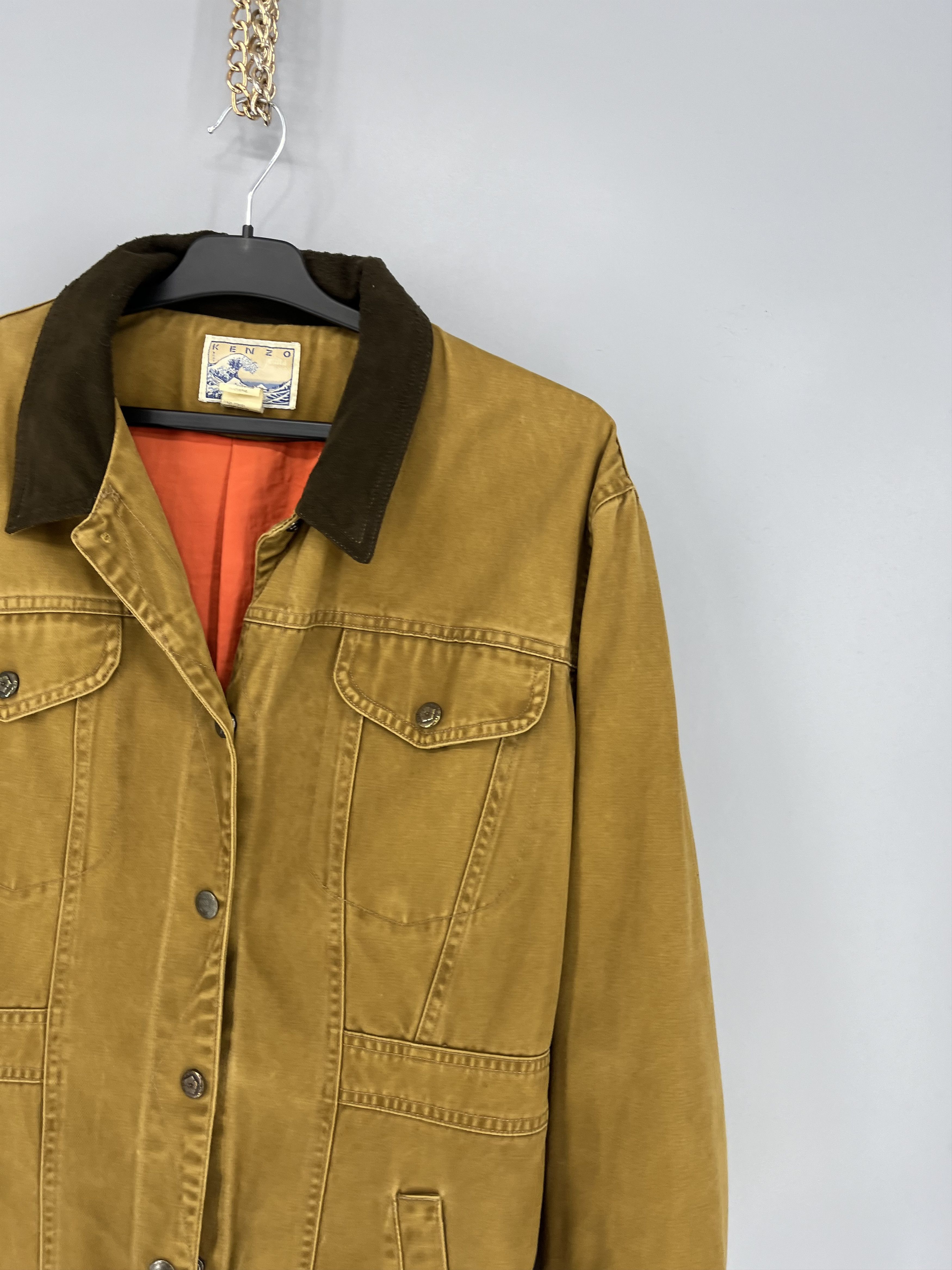 Japanese Brand Vintage 1990s KENZO JEANS Women's Jacket Made In France Size L / US 10 / IT 46 - 5 Thumbnail