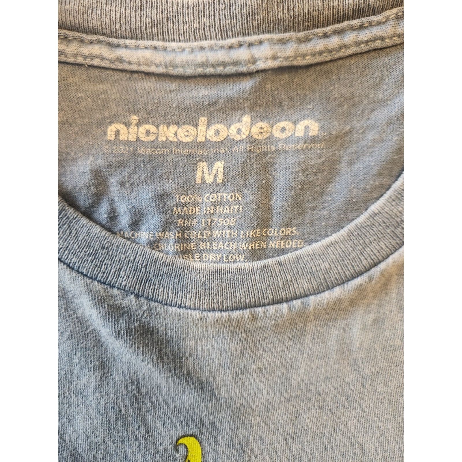 Nickelodeon NICKELODEON T Shirt MENS Medium BLUE SPONGE BOB REN STIMPY RUGRATS Size US M / EU 48-50 / 2 - 2 Thumbnail