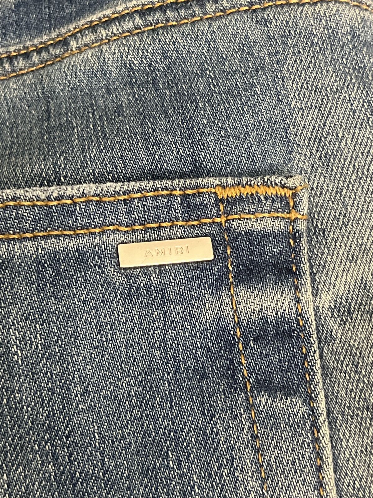Amiri Amiri Stack Jeans: River Indigo Size 34 Size US 34 / EU 50 - 4 Thumbnail