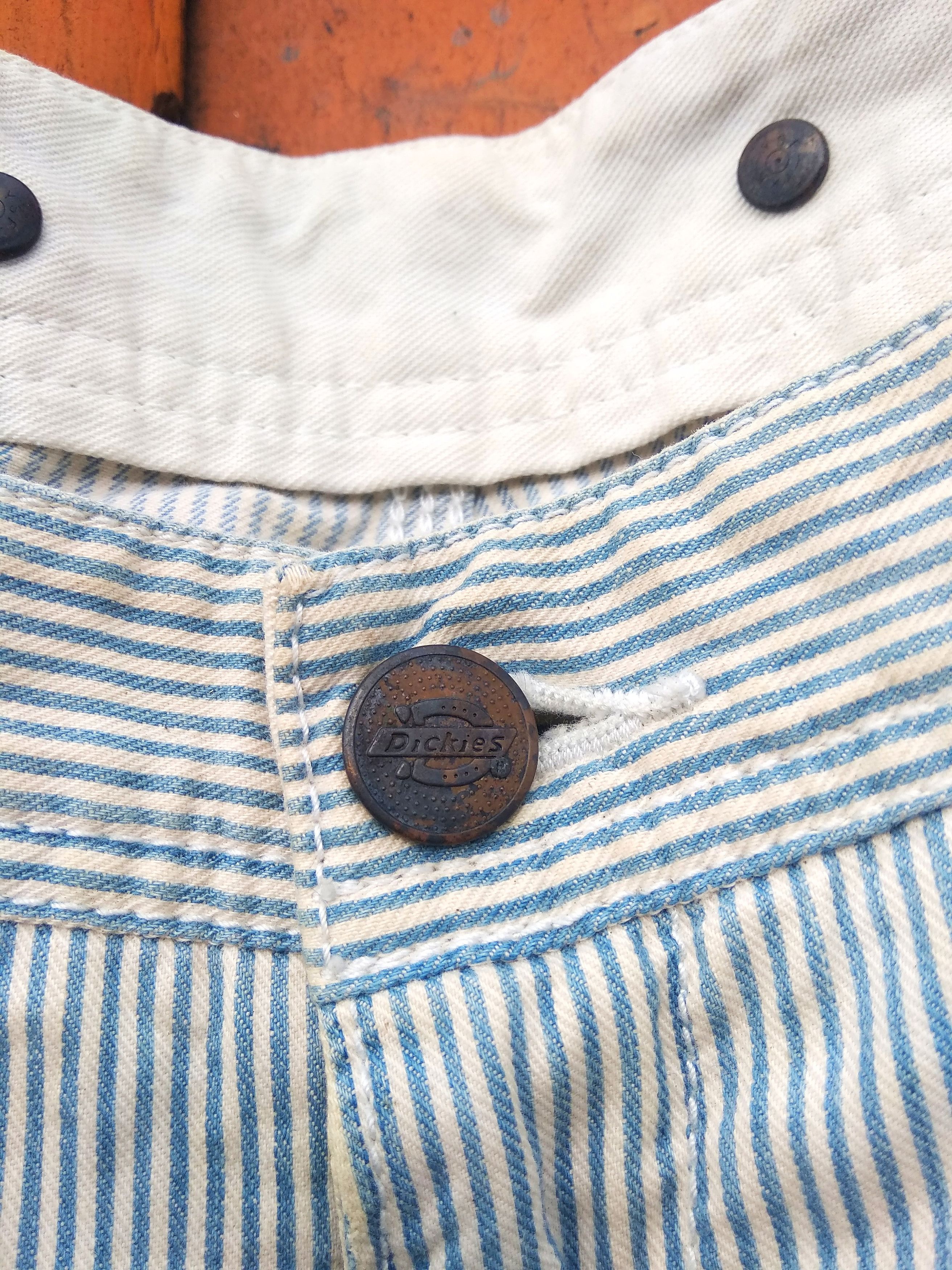 Dickies Vintage Dickies carpenter worker hickory stripe Size US 35 - 6 Thumbnail