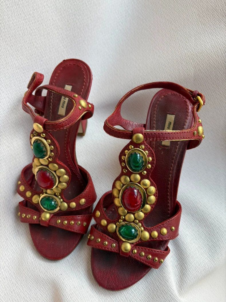Vivienne Westwood Vivienne Westwood Colorful leather Baroque Byzantine jewel Size US 12 / IT 42 - 2 Thumbnail