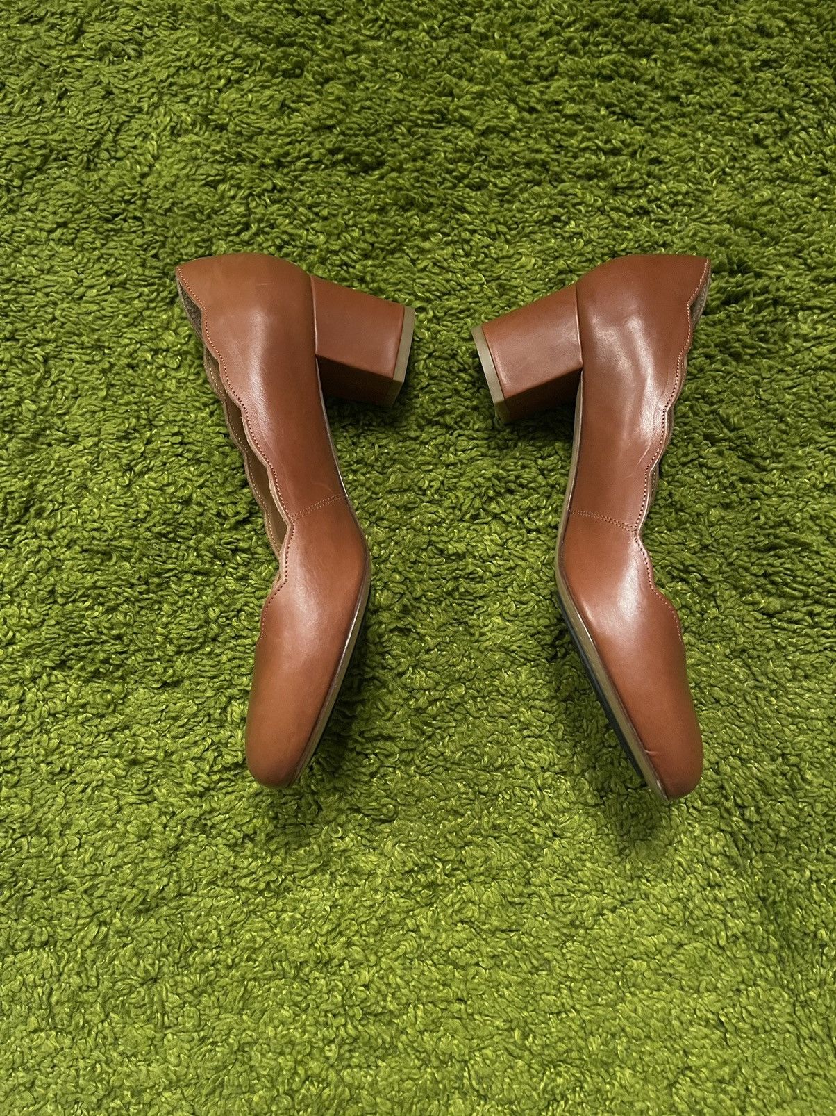 Designer × Sezane Sezane real leather heels shoes Size US 7 / IT 37 - 4 Thumbnail