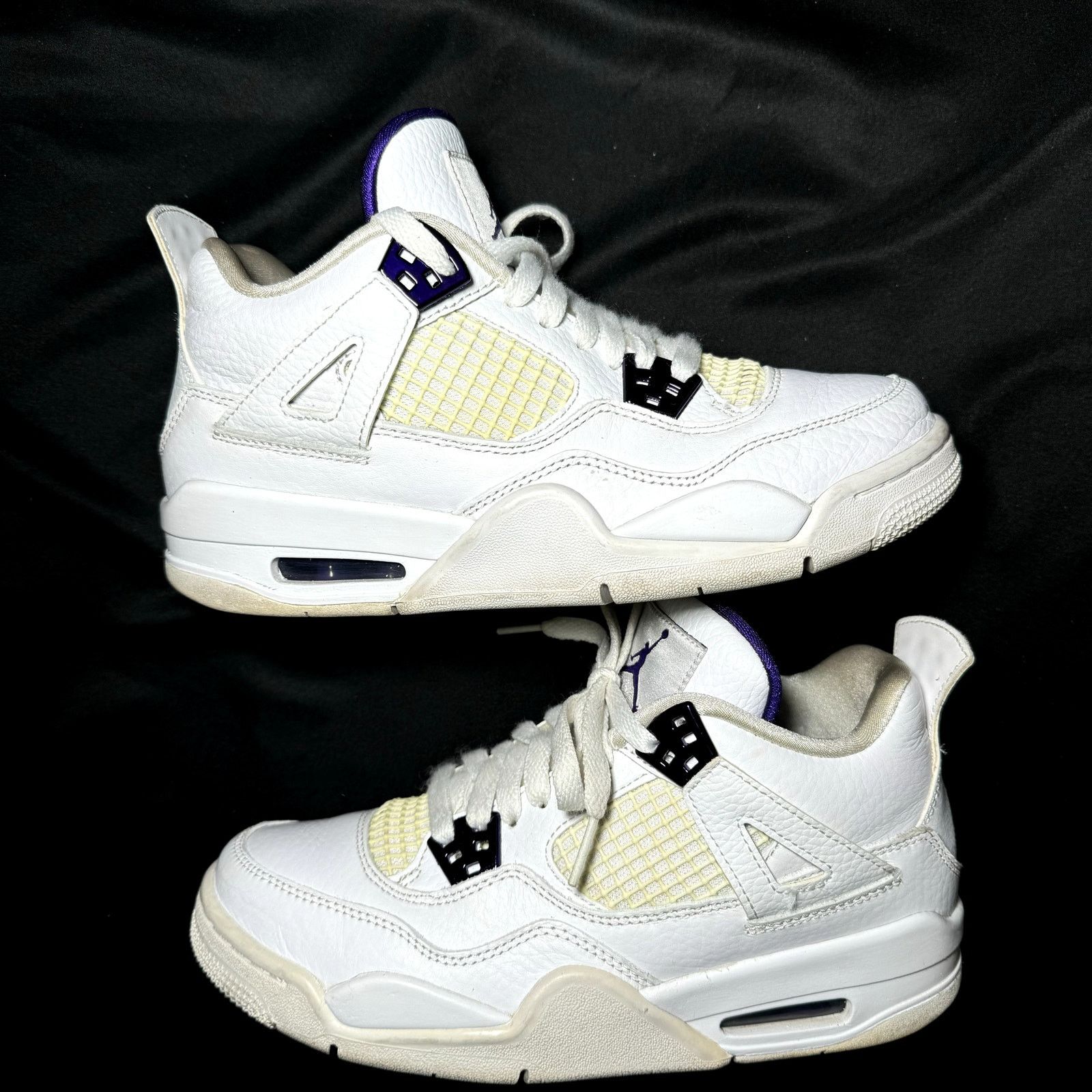 Jordan Brand × Nike Size 6 - Air Jordan 4 Retro GS Purple Metallic Men's Shoes Size US 6 / EU 39 - 2 Thumbnail
