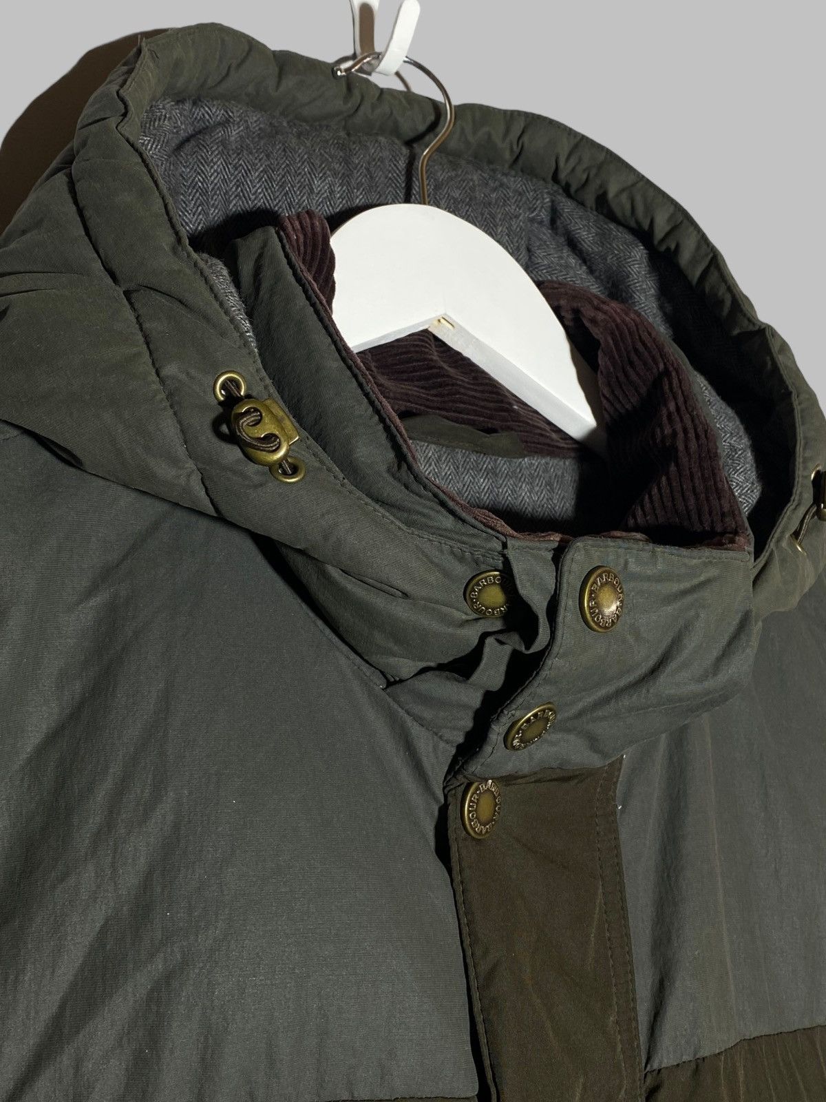 Barbour 🔥 BARBOUR CROMER PUFFER JACKET MILITARY GREEN FIBREDOWN Size US M / EU 48-50 / 2 - 4 Thumbnail