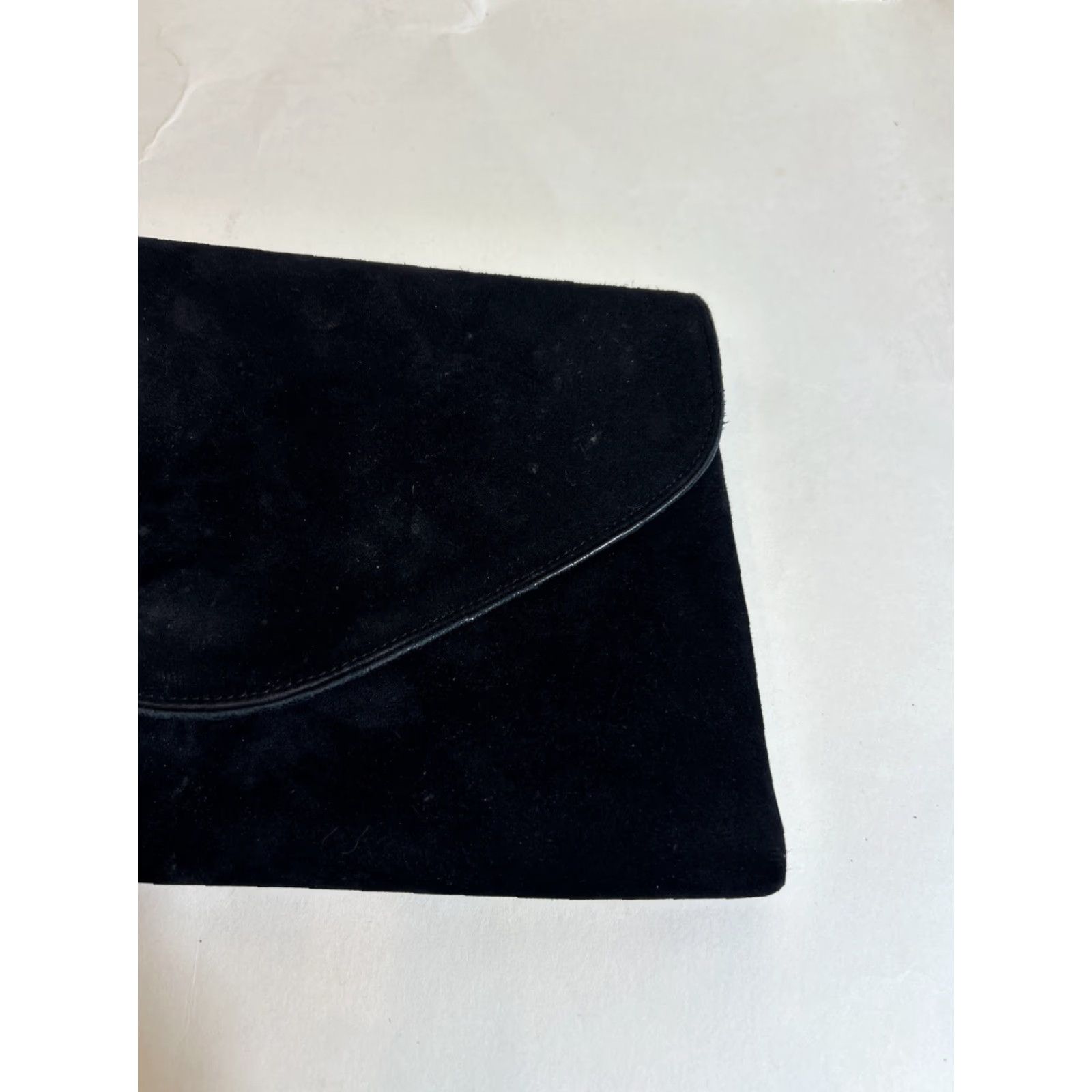 Bally VINTAGE Bally Clutch Womens Black Leather Suede Purse Size ONE SIZE - 4 Thumbnail