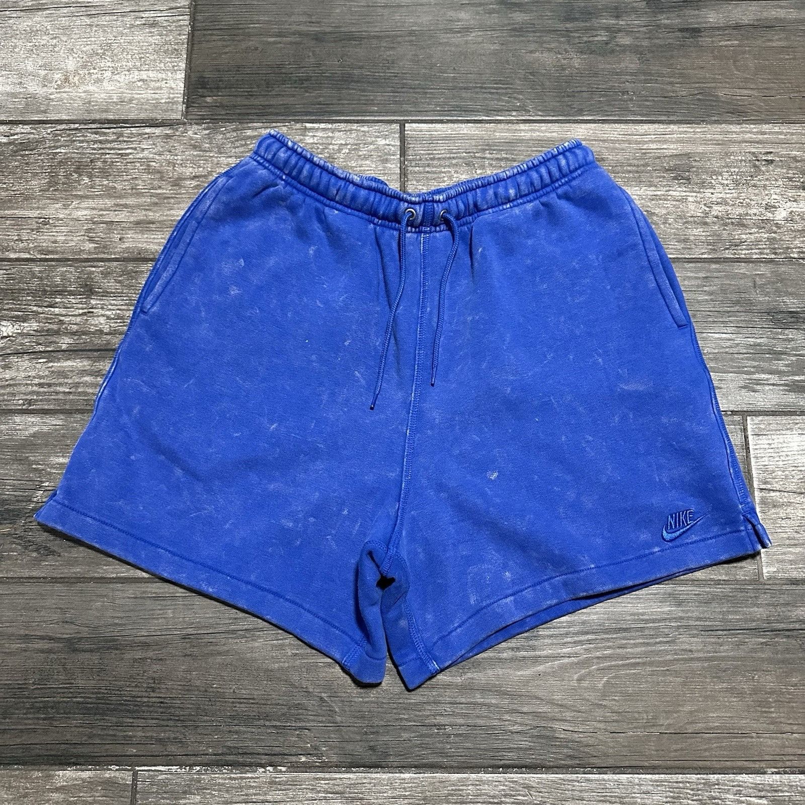 Nike NIKE OVER-DYED BLUE ATHLETIC SWEAT SHORTS 5" INSEAM MENS SZ Size US 30 / EU 46 - 1 Thumbnail