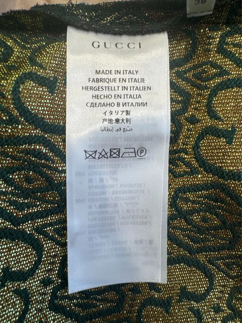 Gucci Gucci Dark green logo old flower full print casual trousers Size US 38 / EU 54 - 5 Thumbnail