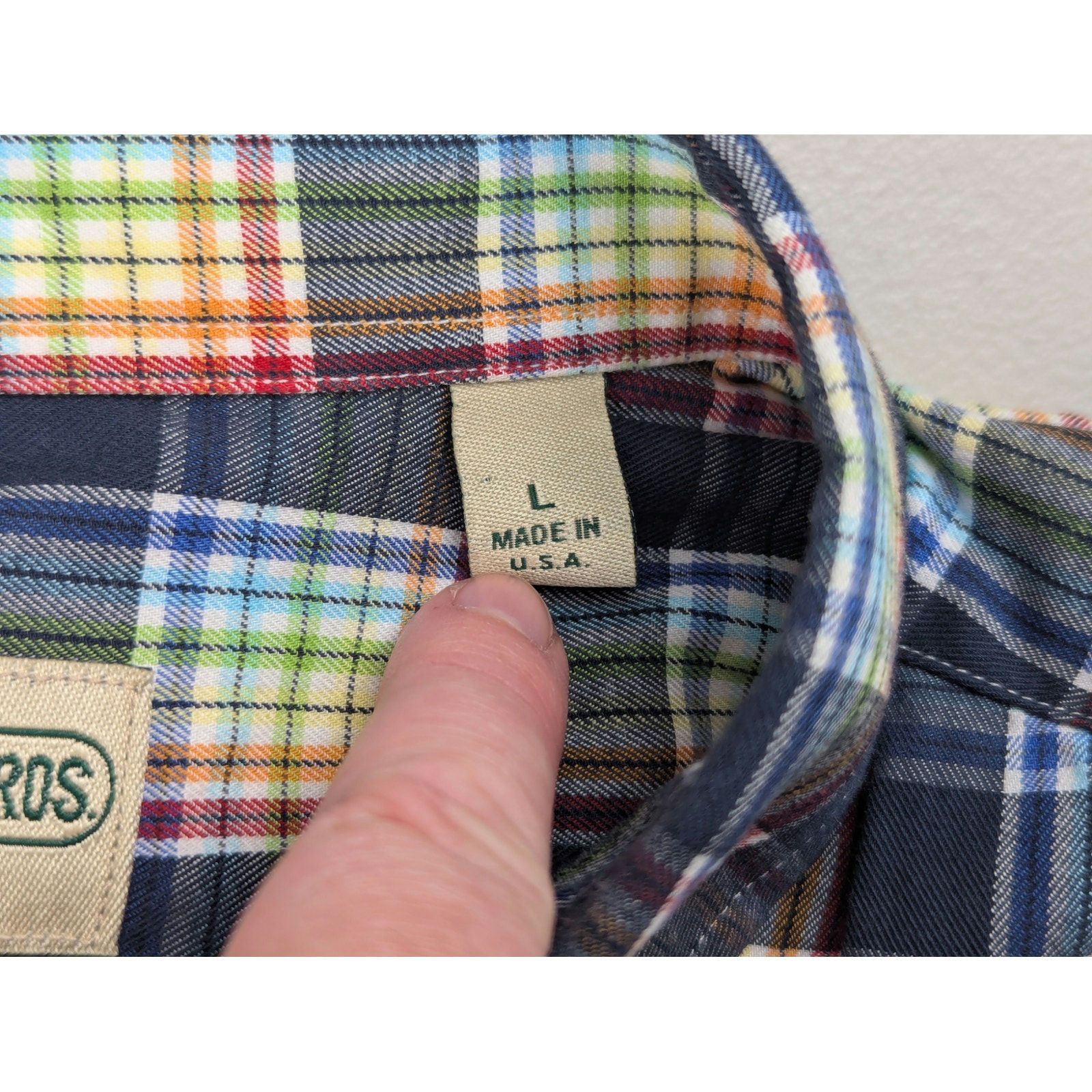 Gitman Bros. Rainbow Plaid Button Down Shirt Colorful Office Classic Size US L / EU 52-54 / 3 - 6 Thumbnail