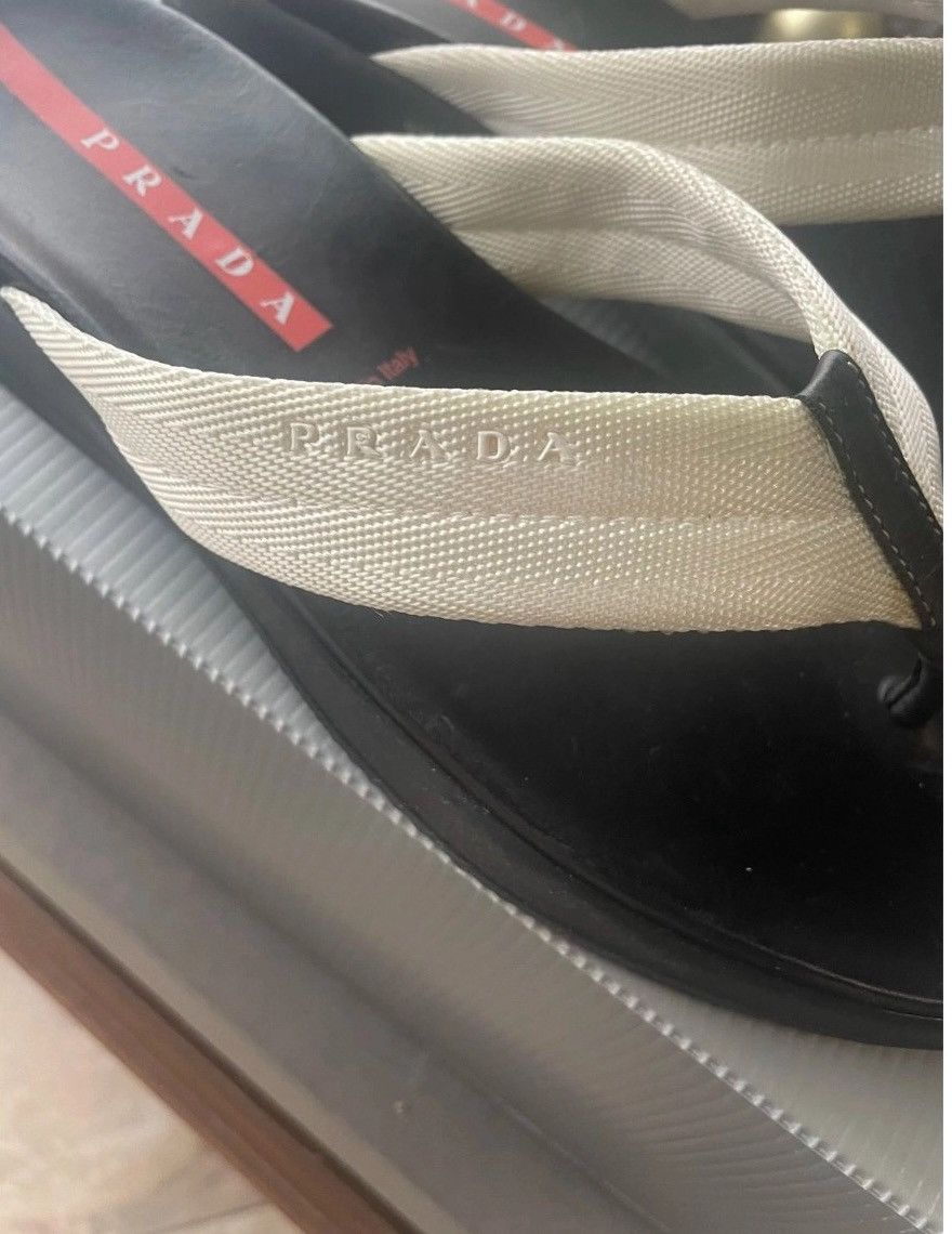 Prada Prada Women’s Flip Flops 37.5 New Red Line Y2K Size US 7.5 / IT 37.5 - 7 Thumbnail