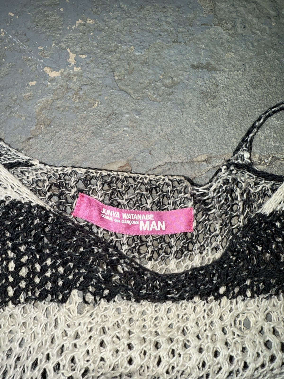 Junya Watanabe AW02 Distressed Striped Sweater Size US S / EU 44-46 / 1 - 7 Thumbnail