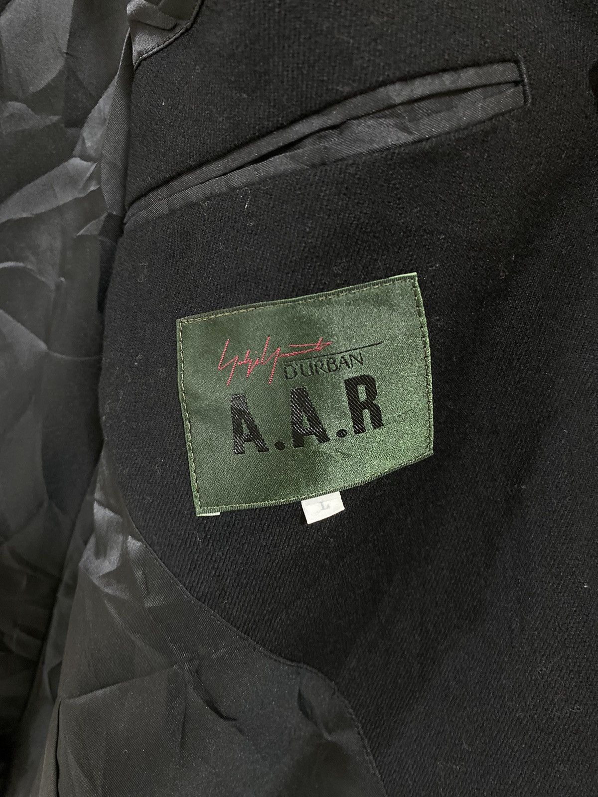 Yohji Yamamoto AAR Yohji Yamamoto X Durban Black Blazer Size 44R - 6 Thumbnail