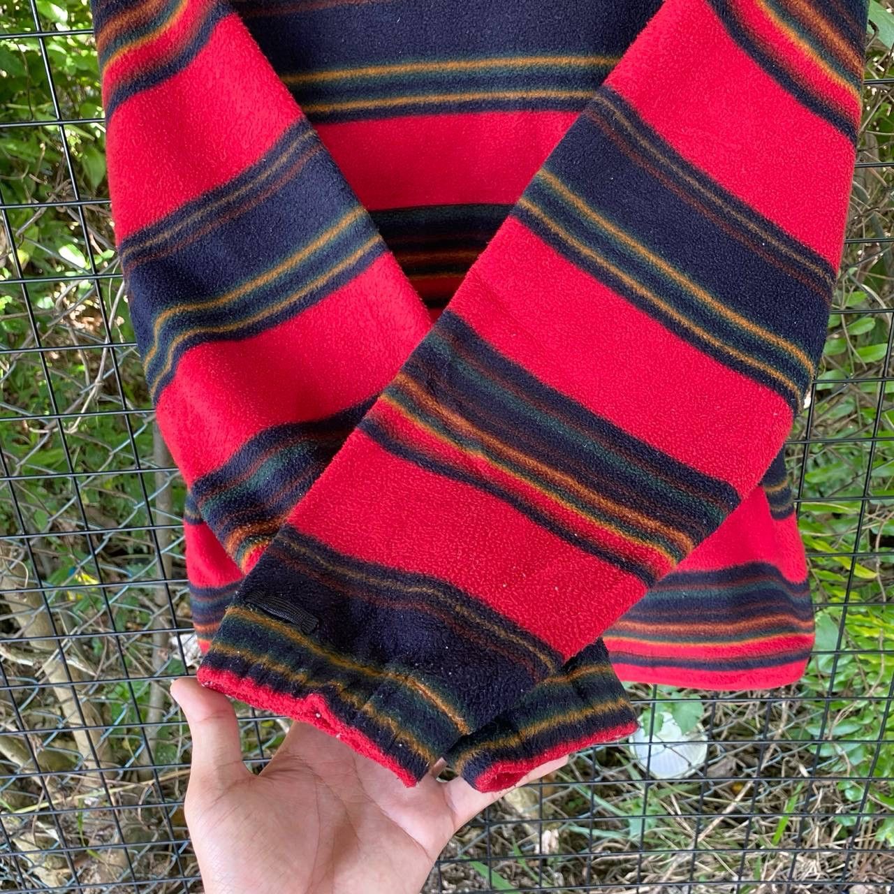 Polo Ralph Lauren Vtg Polo Club Stripes Baggy Zipper Jacket Size US M / EU 48-50 / 2 - 10 Thumbnail