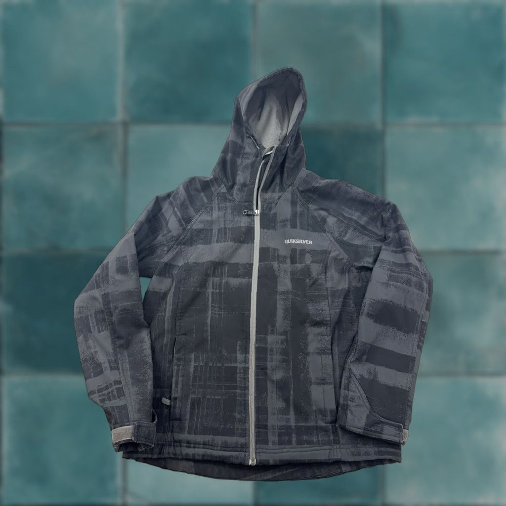 Quiksilver Jacket Mens S Multicolor Hooded Zip Up Casual Formal Travel Workwear Outdoor Hairline?