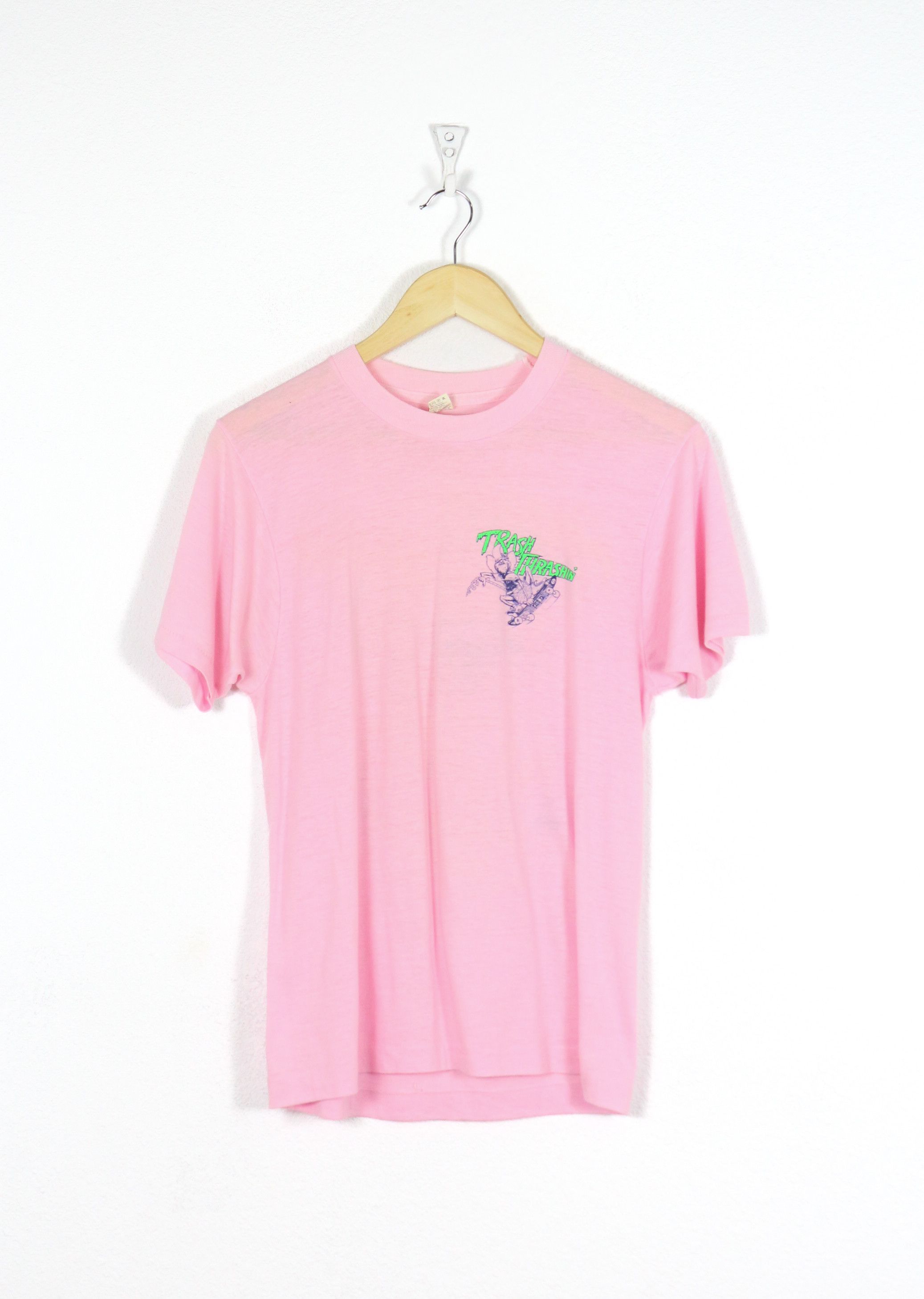 Thrasher × Vintage Trash Thrashin Skateboarding Rat USA Made Tee T-shirt 90s Size M / US 6-8 / IT 42-44 - 1 Thumbnail
