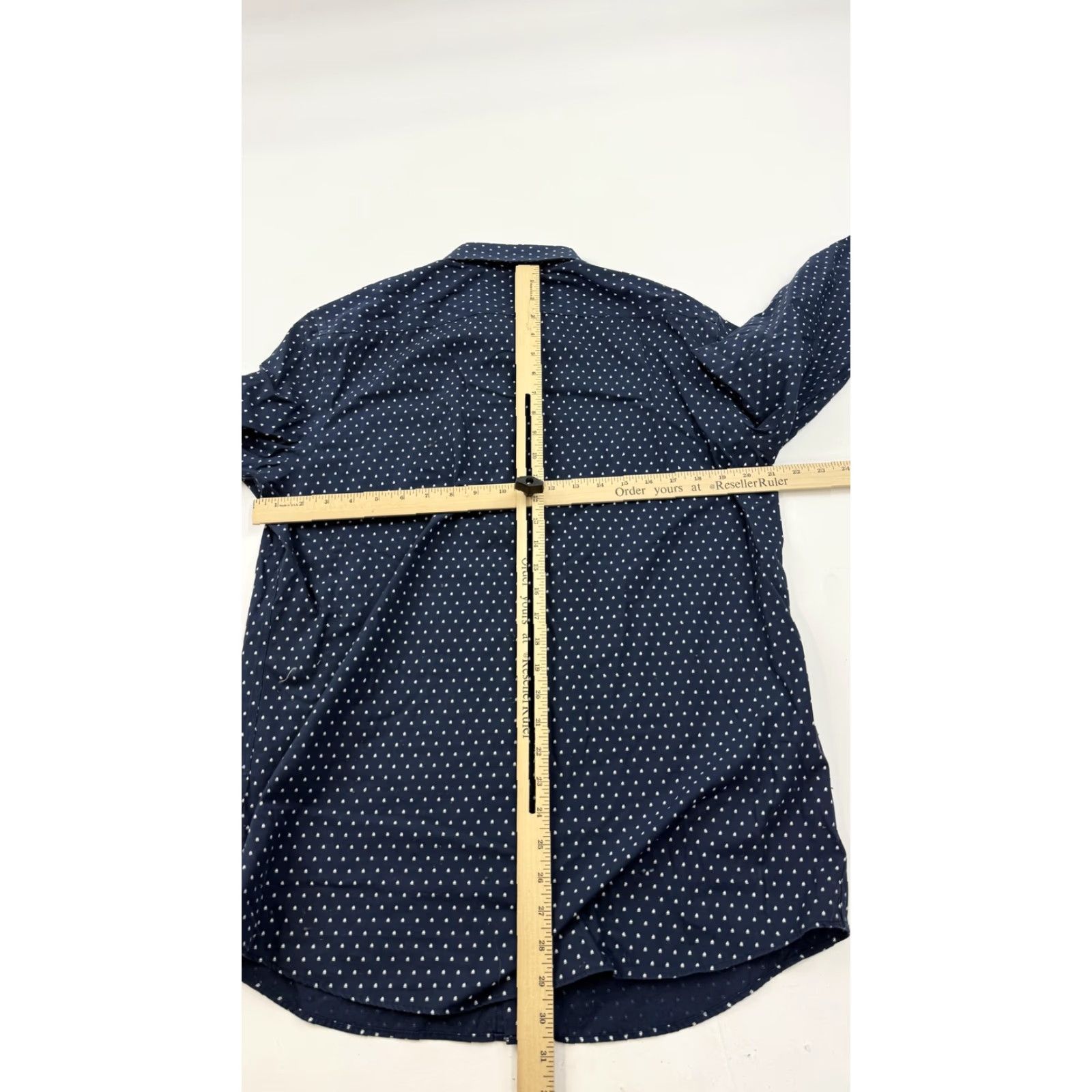 Banana Republic Banana Republic Shirt Mens Large Blue Non-Iron Dress Shirt Size US L / EU 52-54 / 3 - 7 Thumbnail