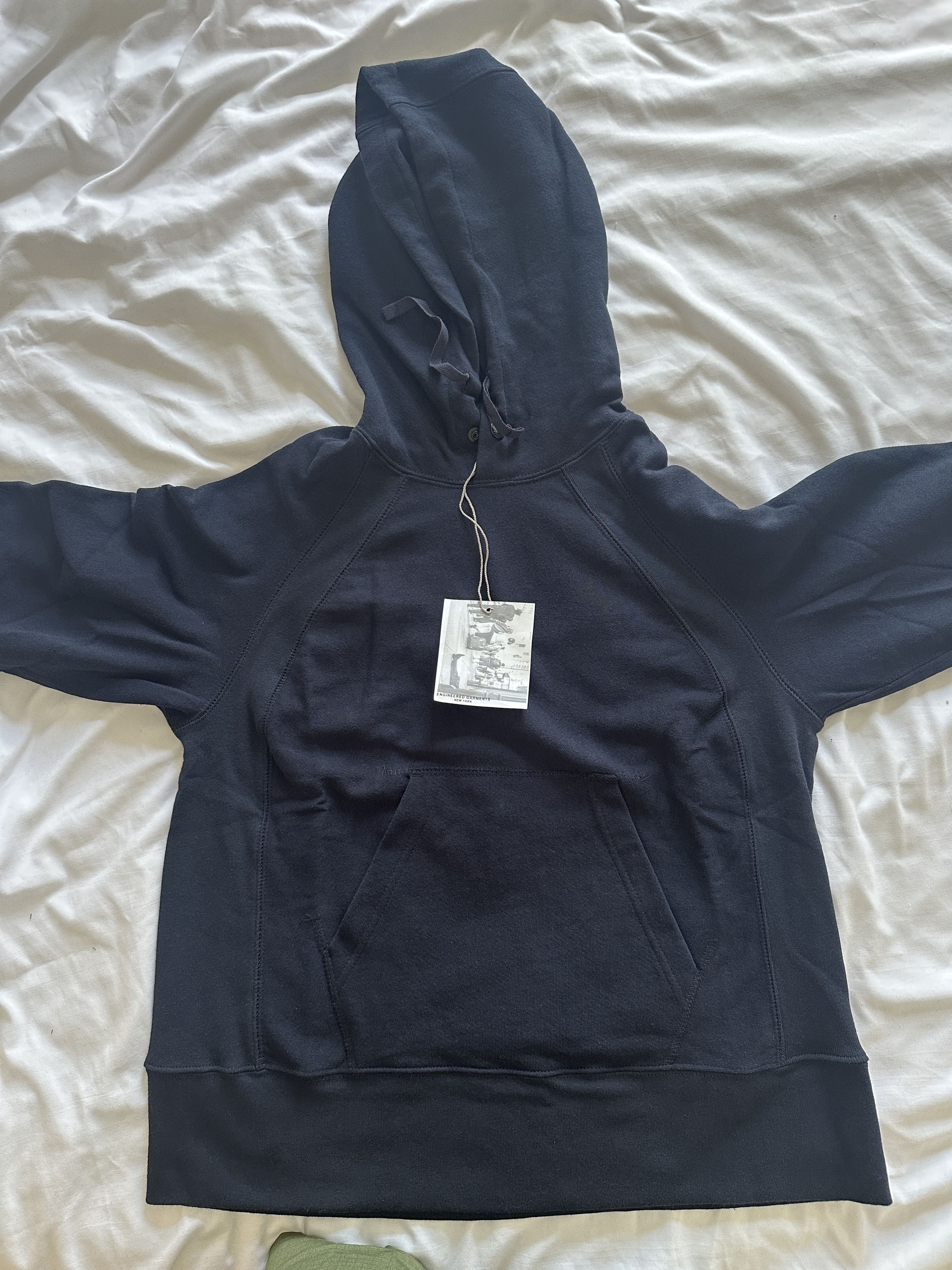 Engineered Garments Navy Raglan Hoodie Size US XXS / EU 40 - 5 Thumbnail