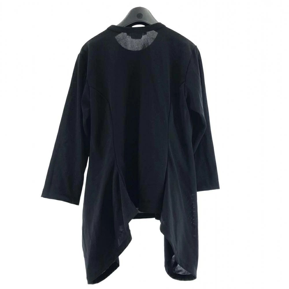 Comme des Garcons T-Shirt Long Sleeve Cut/ Sew Plain Balloon Hem Pattern Black Size US M / EU 48-50 / 2 - 2 Thumbnail