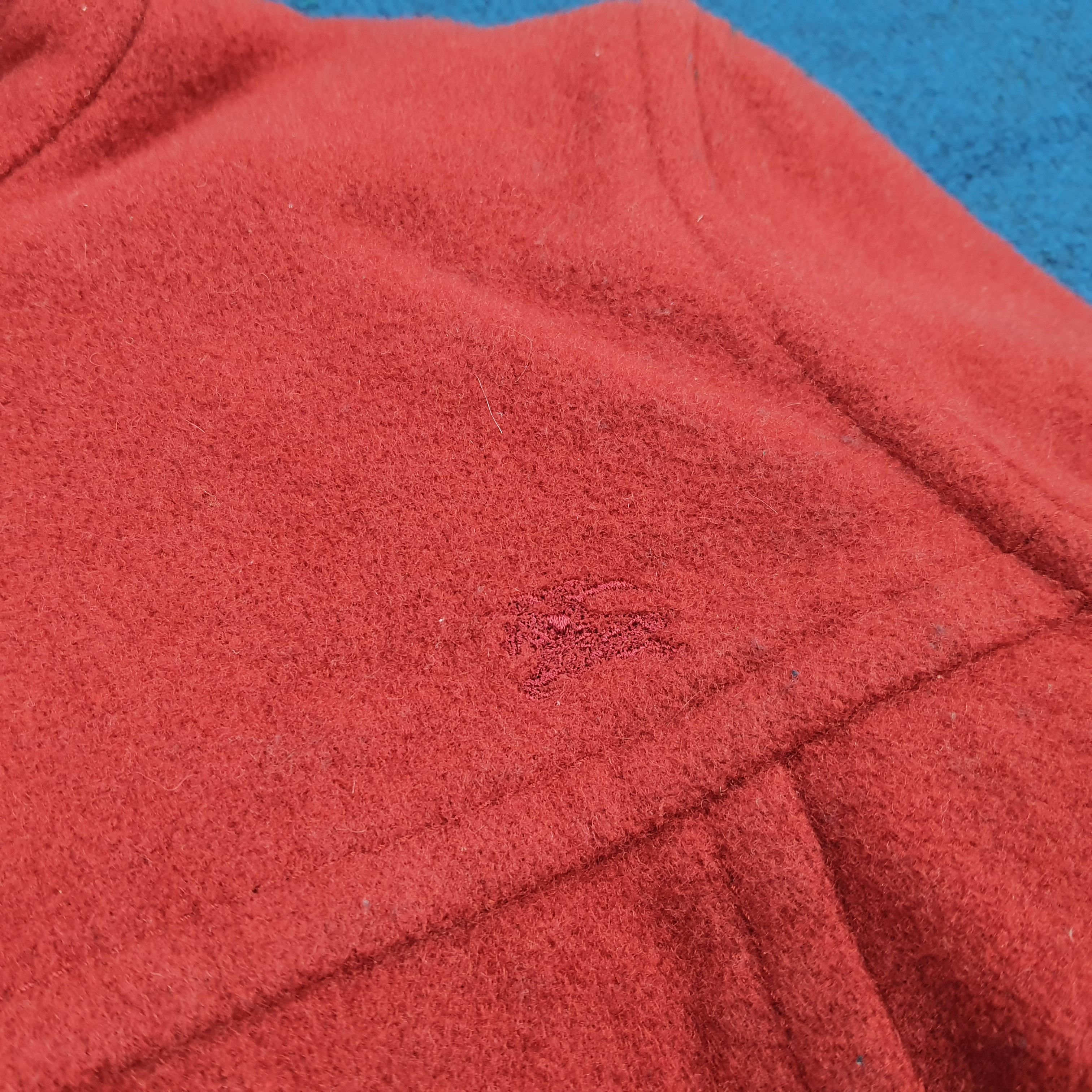 Burberry Burberry London Blue Label Red Wool Hooded Jacket C298N12 Size XS / US 0-2 / IT 36-38 - 5 Thumbnail