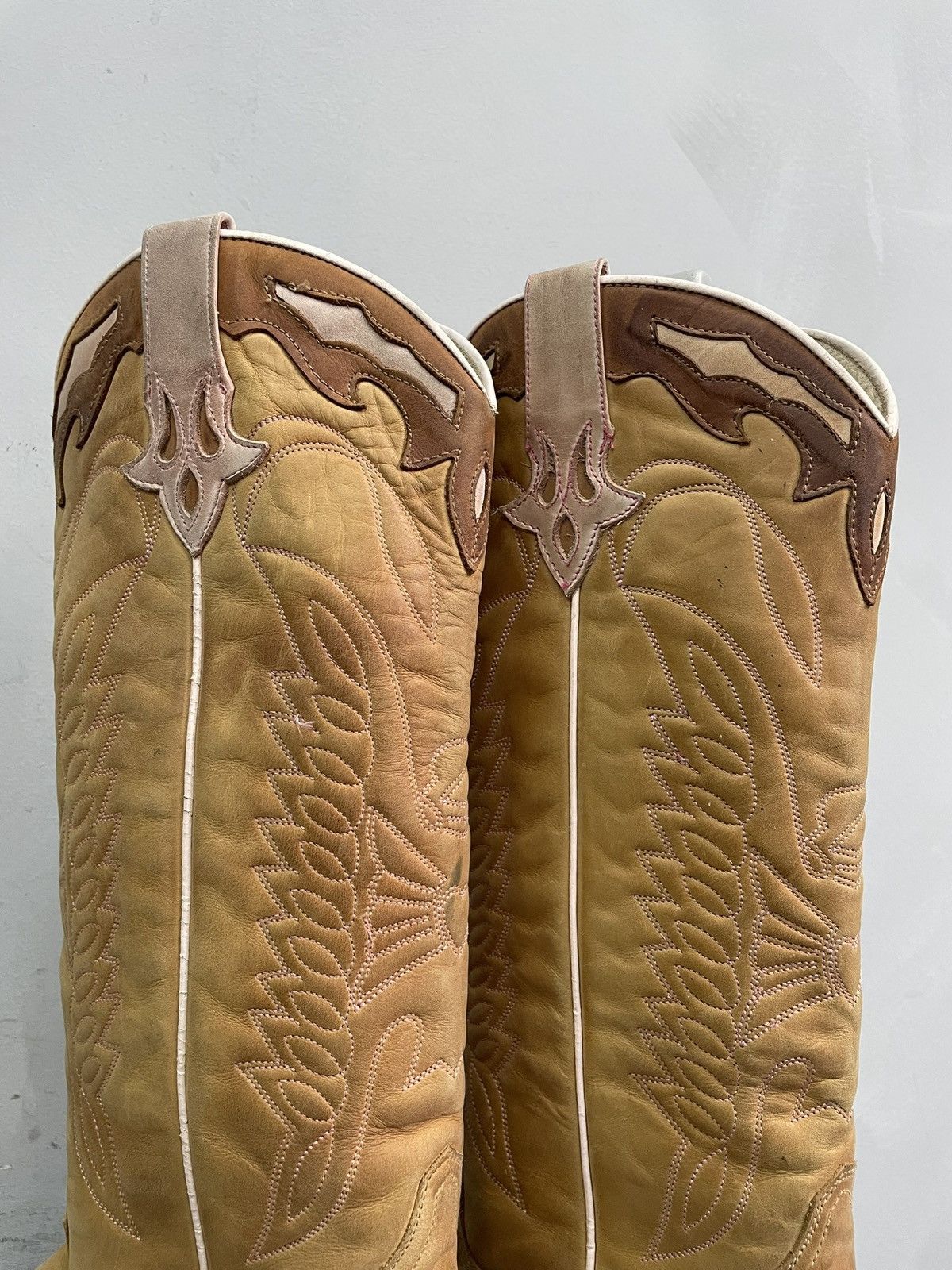 If Six Was Nine Western marlboro style leather boots retro fashion 90s Size US 8 / EU 41 - 6 Thumbnail