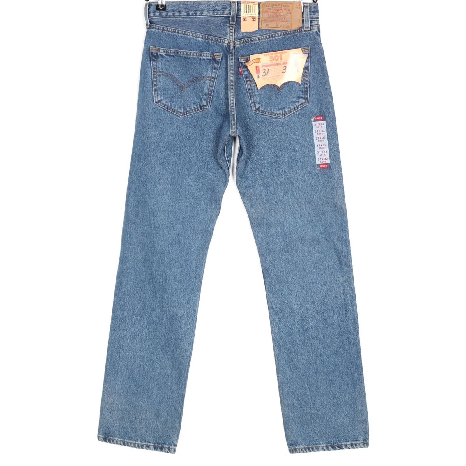 Levi's VINTAGE Levi’s 501 Jeans Men 31/32 W31 L32 Regular Straight Preshrunk 1999 December Blue Size US 31 - 2 Thumbnail