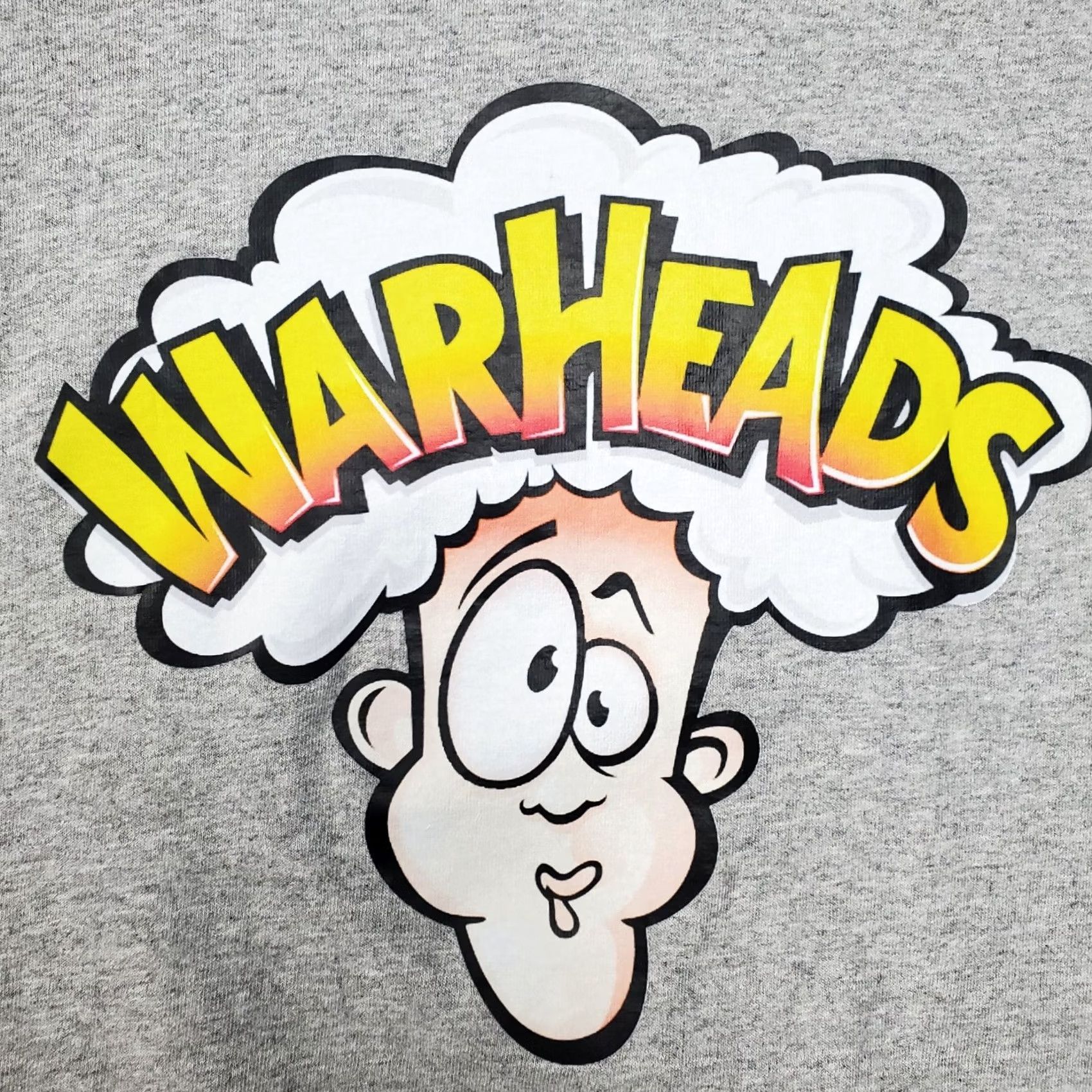 Port & Company VINTAGE Warheads Candy Shirt XL Gray 90s Sour Hard Candy Promo Tee Size US XL / EU 56 / 4 - 2 Thumbnail