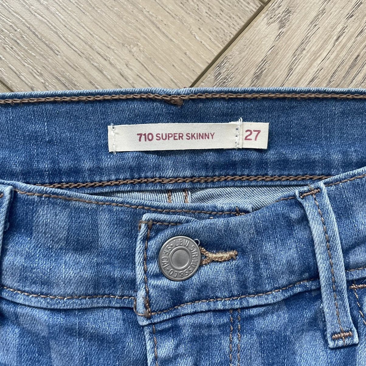 Levi's Levi's Check 710 Super Skinny Jeans Size 27" / US 4 / IT 40 - 6 Thumbnail