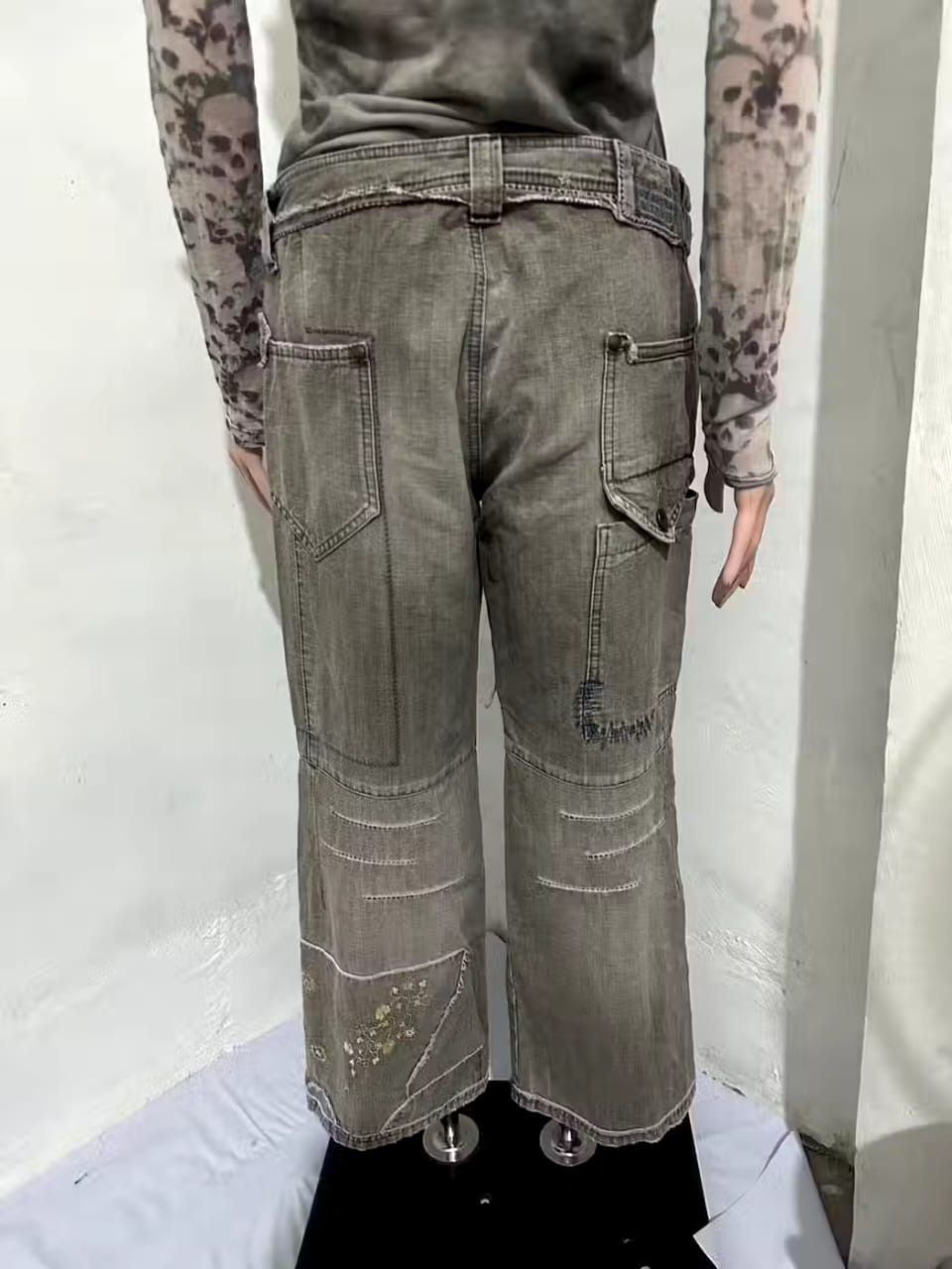 Marithe + Francois Girbaud Rare!!! Marithe Francois Girbaud Distressed Cropped Pants Size 28" / US 6 / IT 42 - 4 Thumbnail