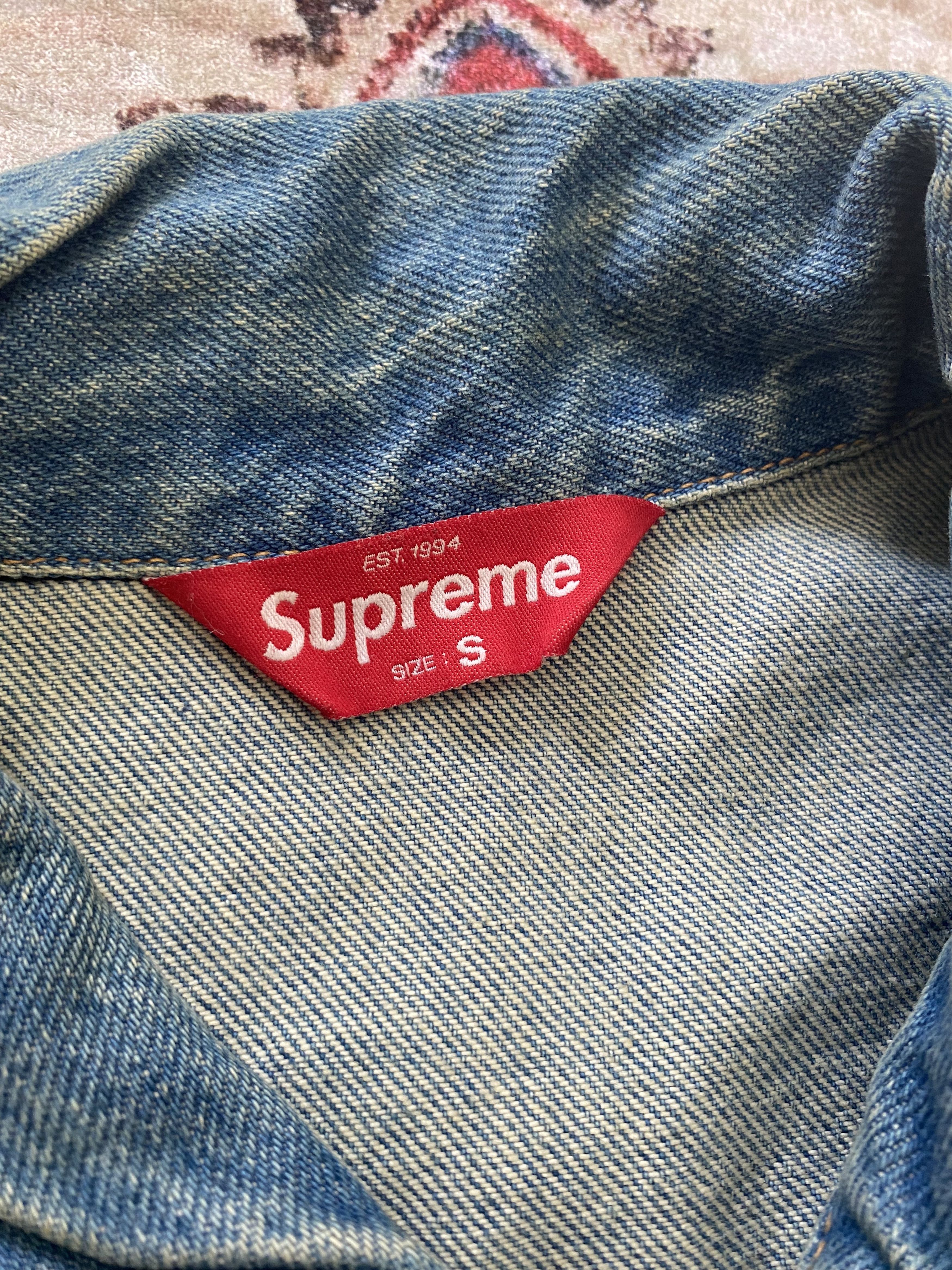 Black Sabbath × Supreme Supreme Black Sabbath Denim Trucker Jacket Size US S / EU 44-46 / 1 - 5 Thumbnail