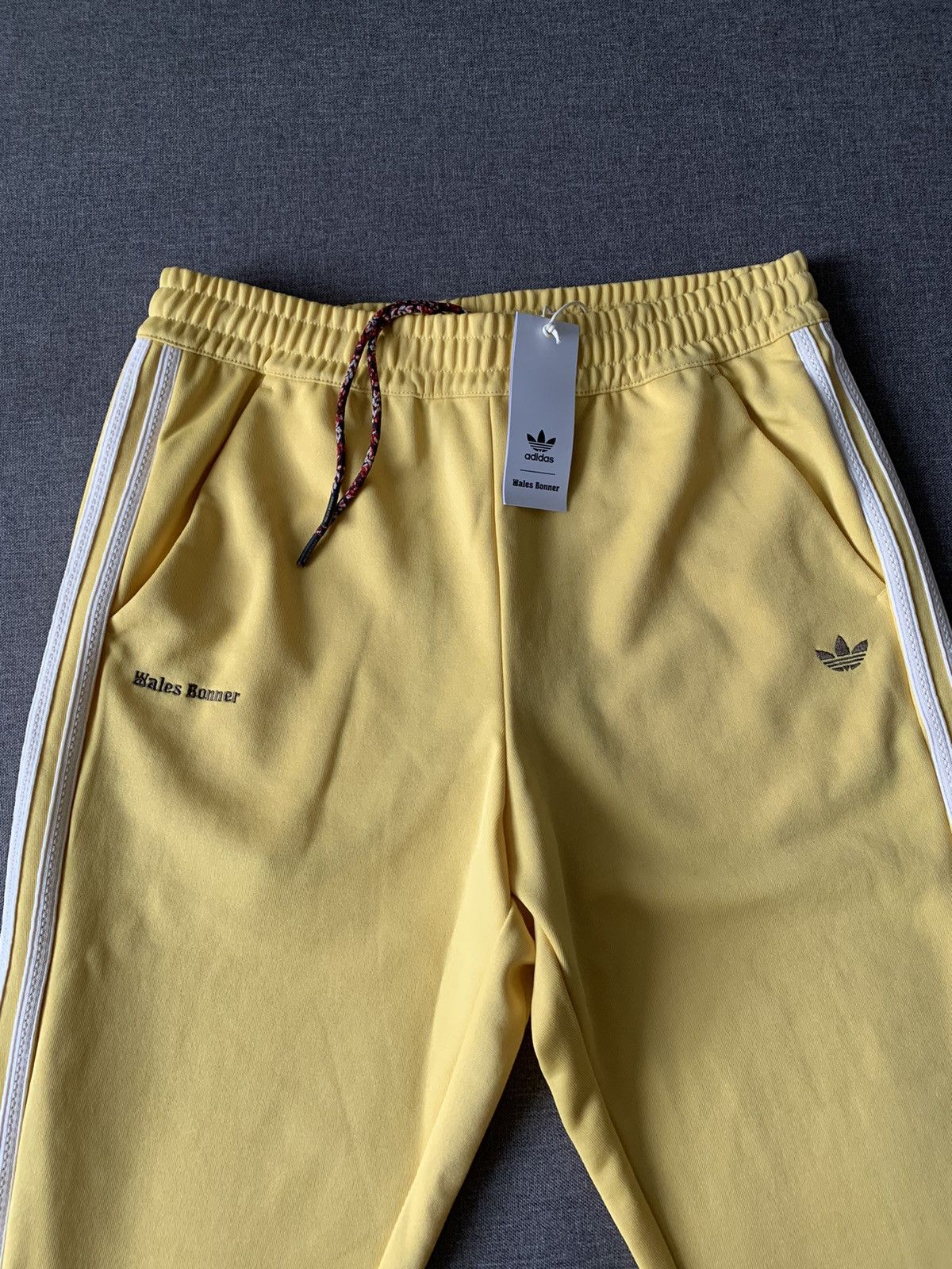 image of Adidas Wales Bonner Yellow Track Pants, Men's (Size 32)