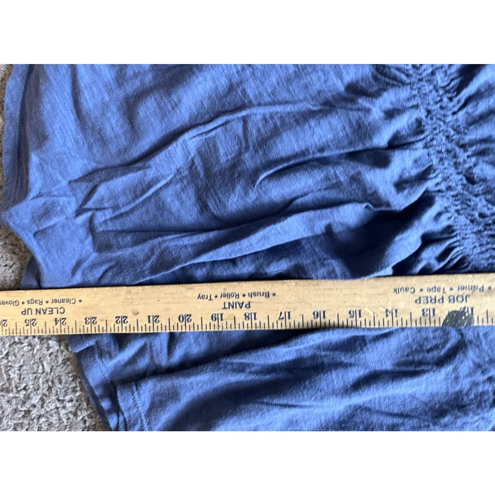 Gap VINTAGE Gap Maternity Long Sleeve Blouse in Semi Sheer Blue - Sz Large Blue Sheer 100% polyester Womens L Sleeve V-Neck Size L / US 10 / IT 46 - 6 Thumbnail