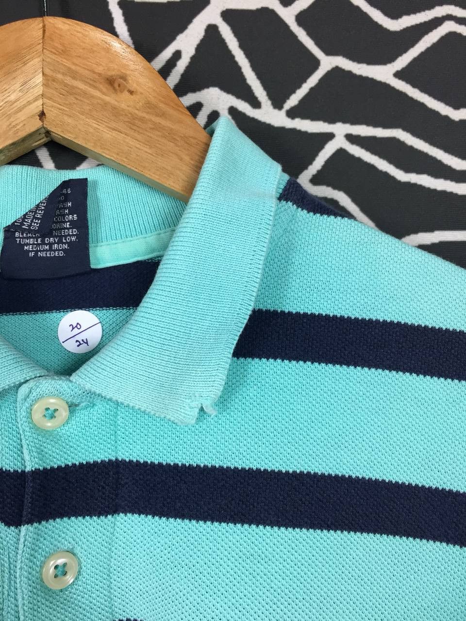 Polo Ralph Lauren × Vintage Vtg Polo Ralph Lauren Small Pony Striped Polo Tee Size US M / EU 48-50 / 2 - 4 Thumbnail