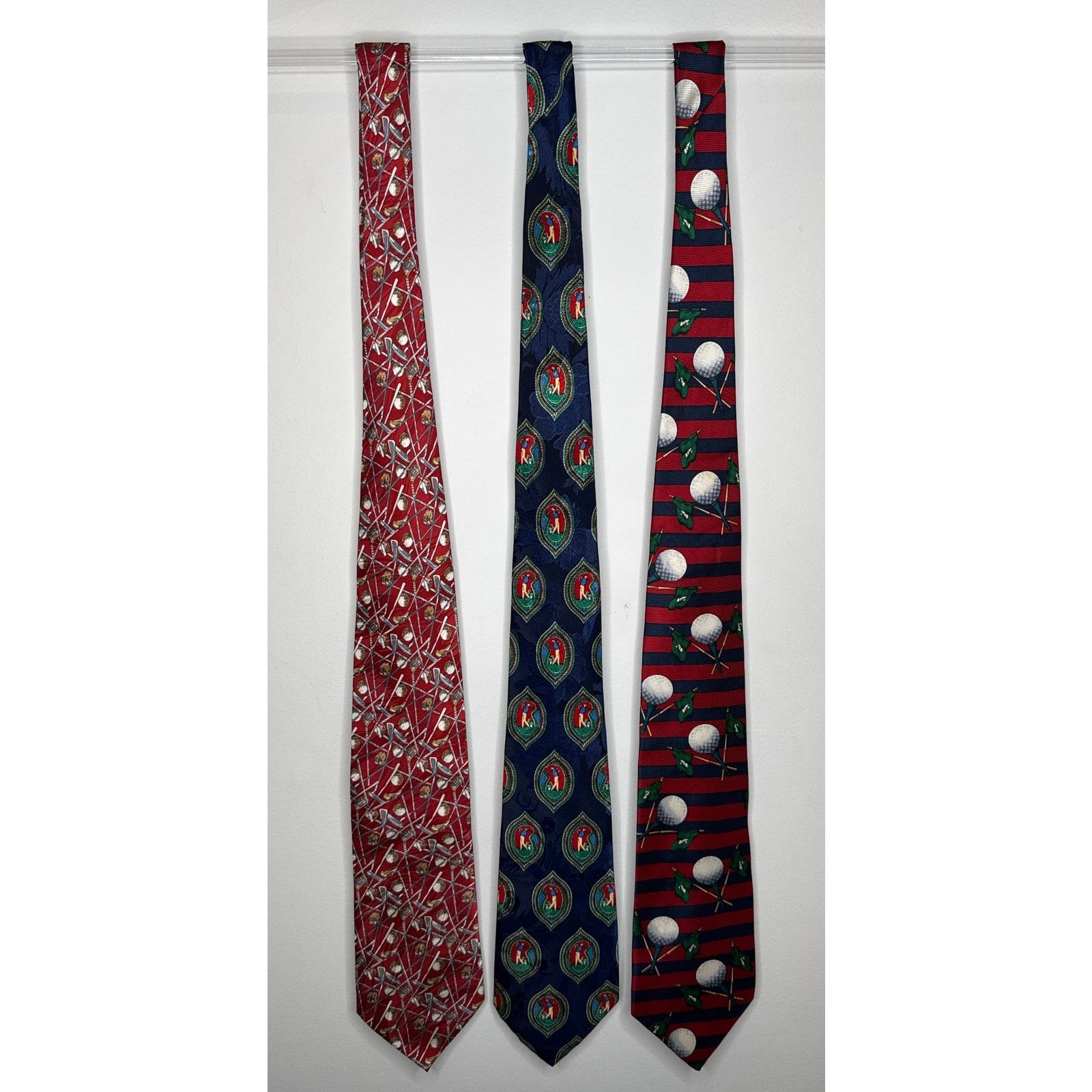 Other 1990s Golf Silk Tie Set Canterbury Museum Artifacts City-One Size ONE SIZE - 2 Thumbnail