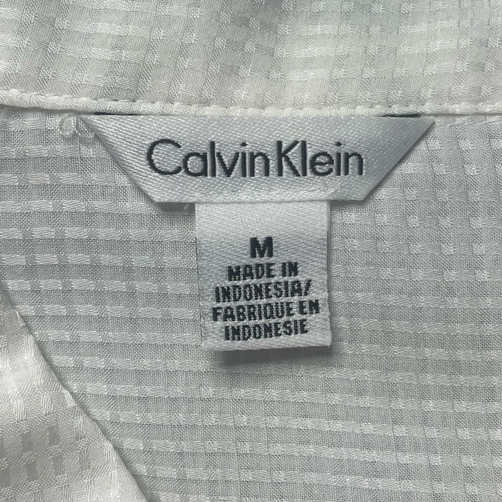 Calvin Klein Calvin Klein Long Sleeve Grid Texture Button Down Size US M / EU 48-50 / 2 - 2 Thumbnail