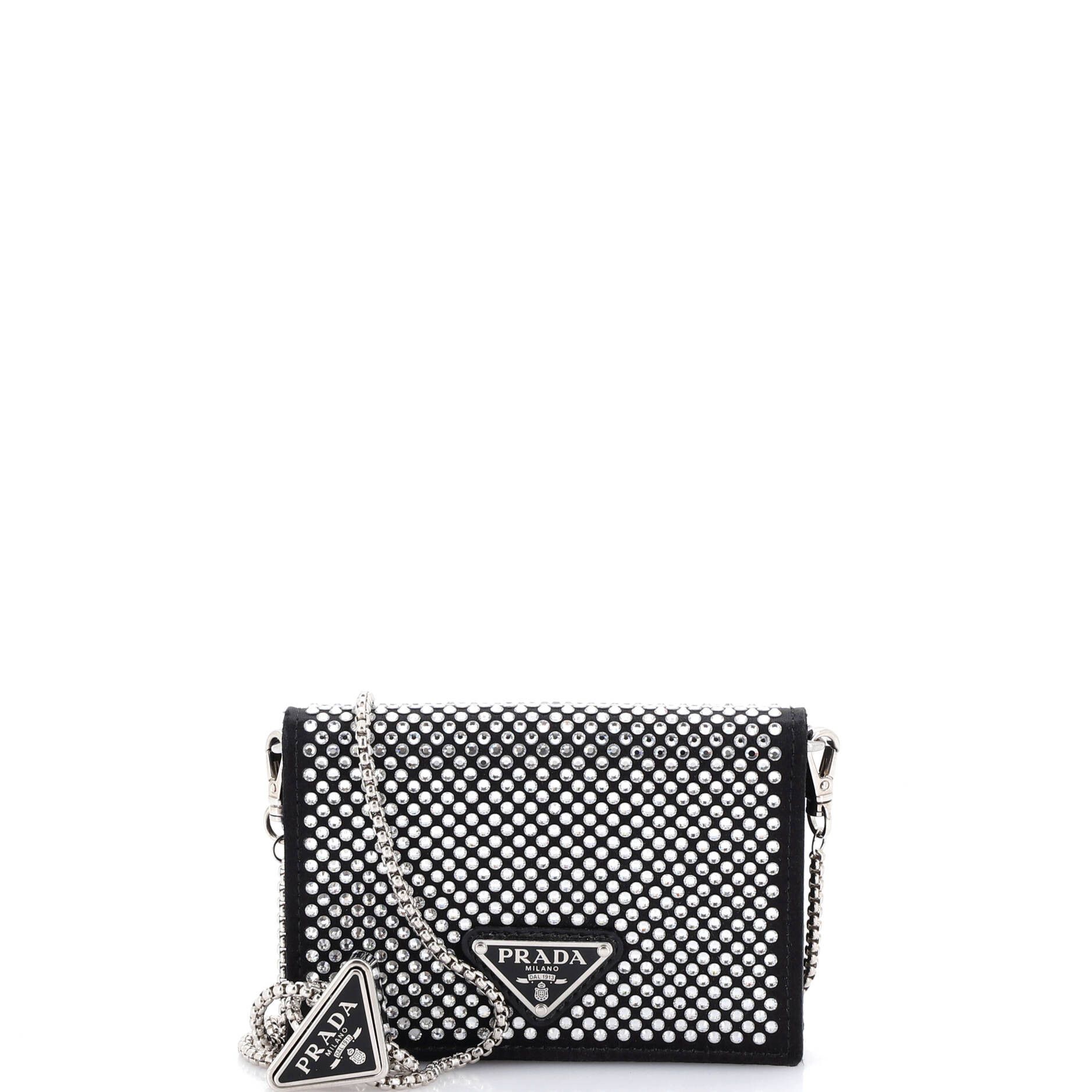 Prada Flap Card Holder with Chain Size ONE SIZE - 1 Thumbnail