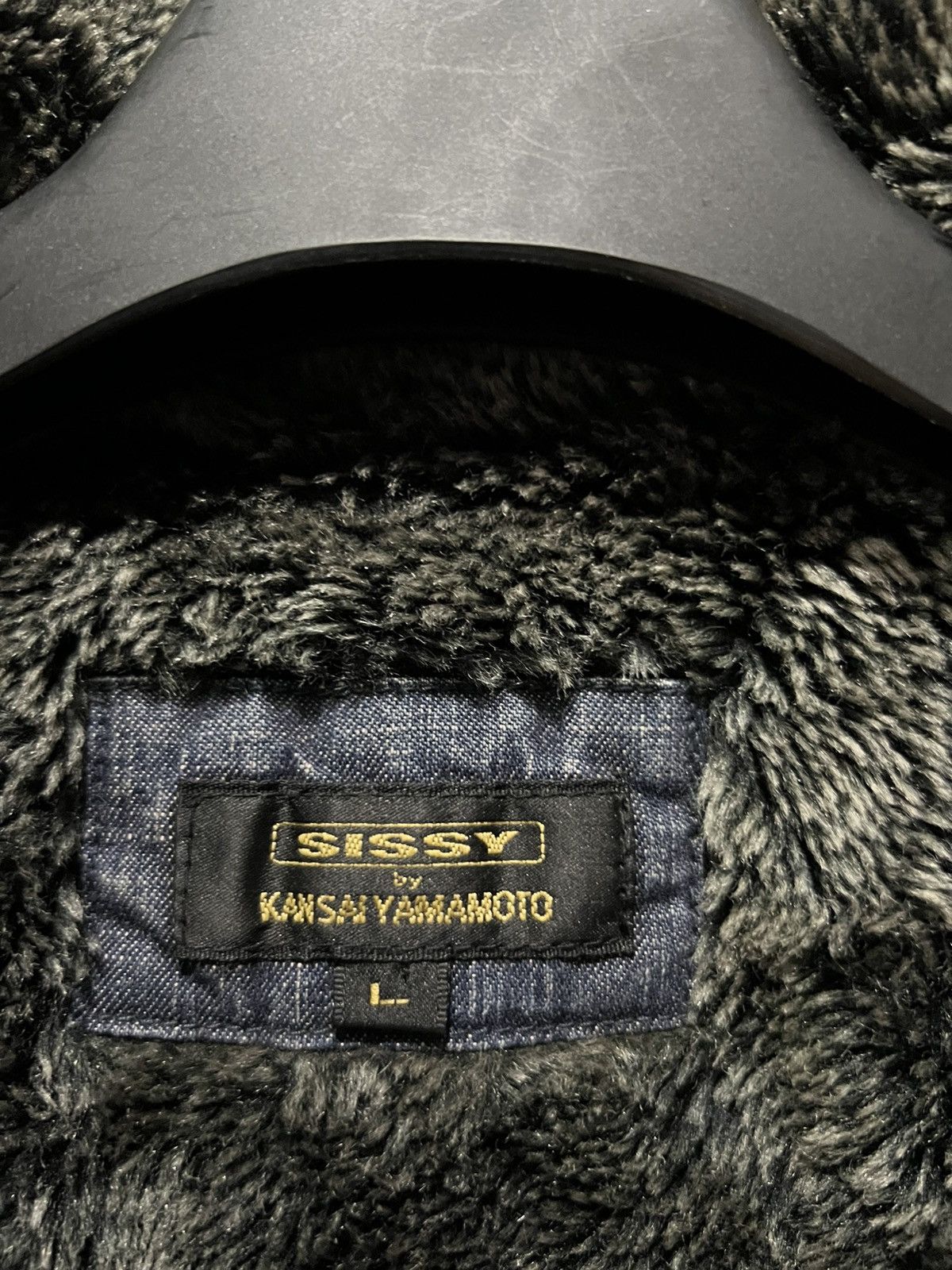 Kansai Yamamoto vintage kansai yamamoto fur denim jacket/coat/parkas style Size US L / EU 52-54 / 3 - 4 Thumbnail