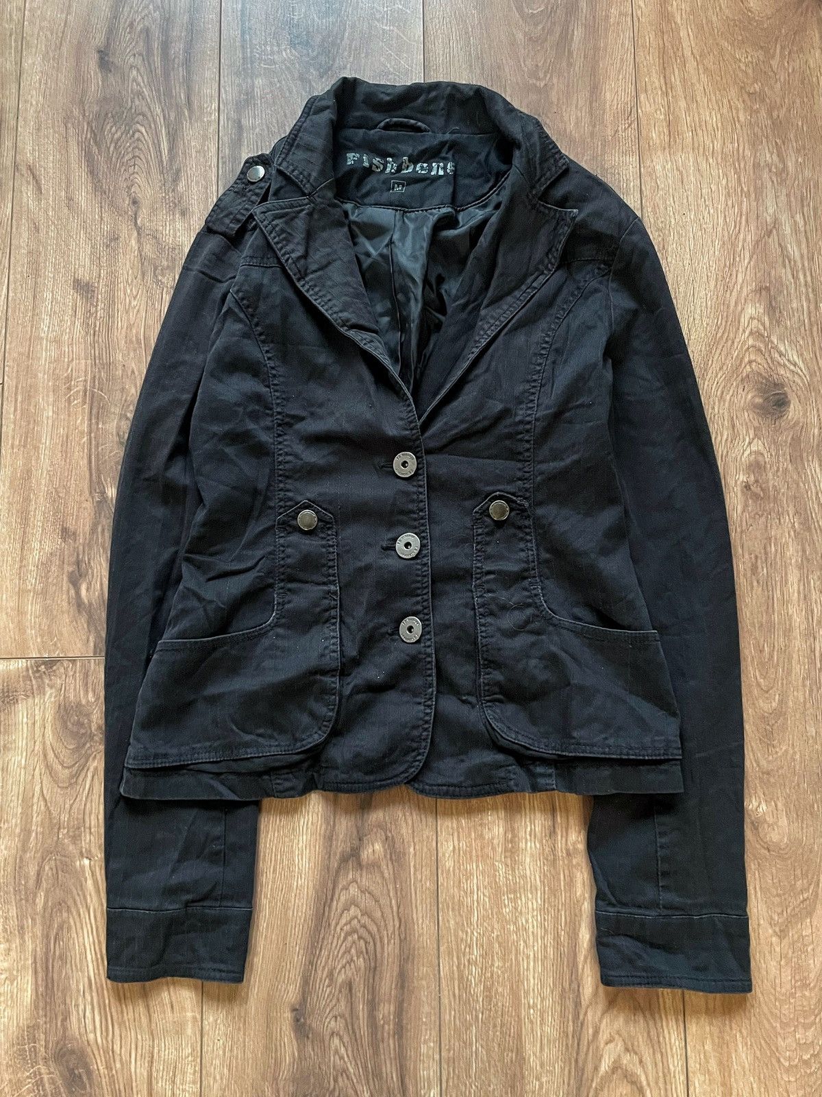 Other VINTAGE fishbone blazer jacket y2k grunge casual Size 46R - 1 Thumbnail