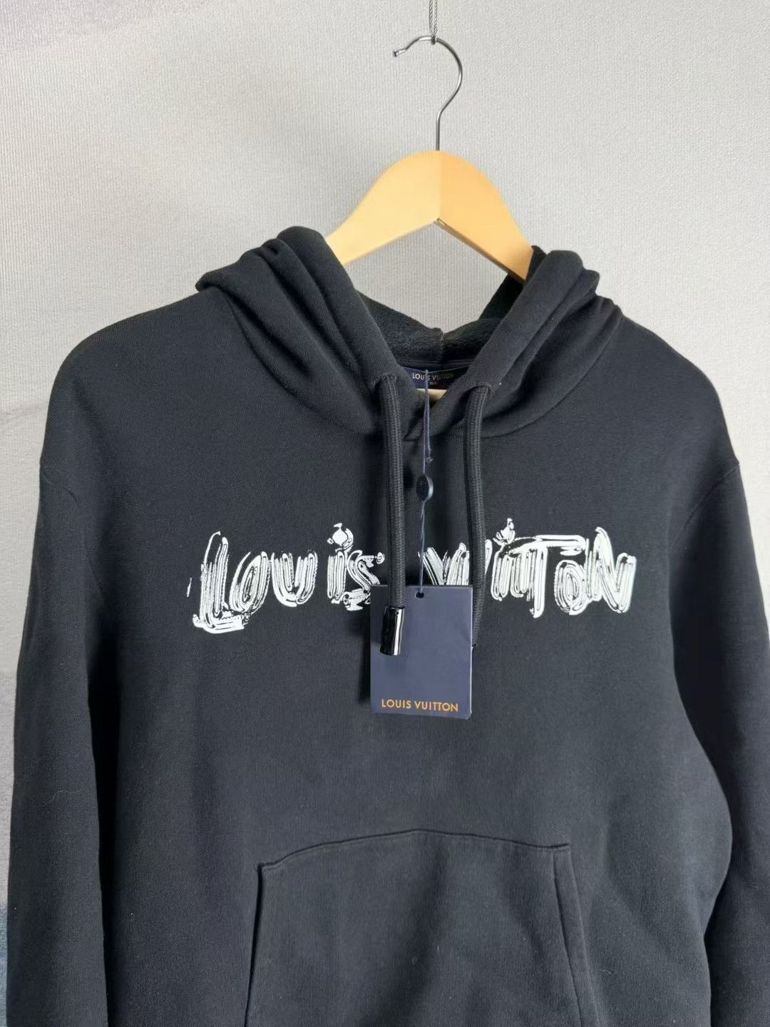 Louis Vuitton Louis Vuitton Black Paint Graffiti Hoodie Size US L / EU 52-54 / 3 - 3 Thumbnail