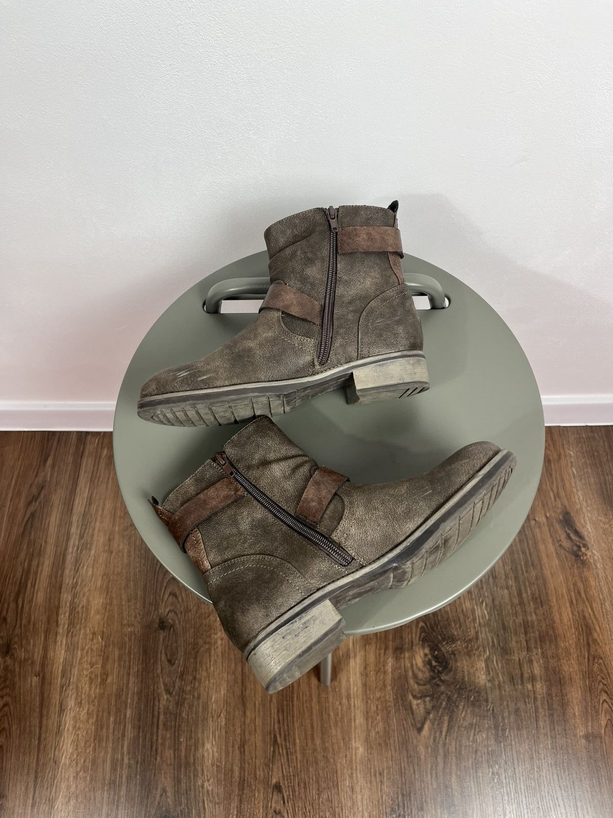 Other Avant Garde Brown Faux Leather Boots Buckle EU 37 Size US 7 / IT 37 - 7 Thumbnail